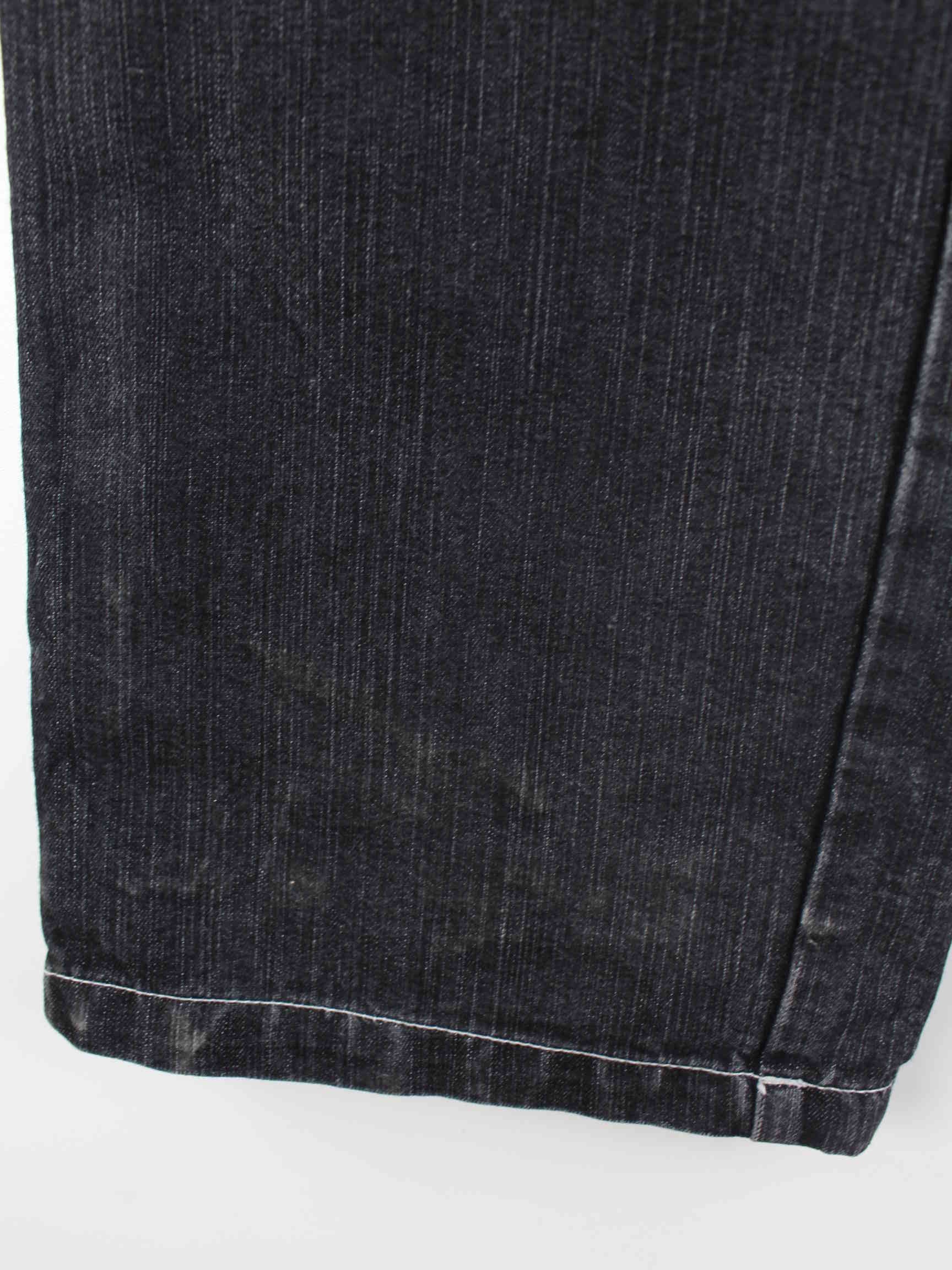 Vintage Hip Hop Embroidered Jeans Schwarz W28 L34 (detail image 3)