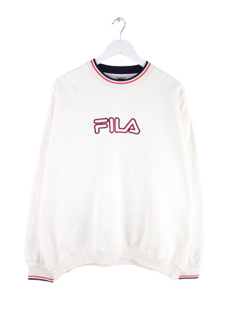 Fila 00s Big Logo Sweater Weiß XL