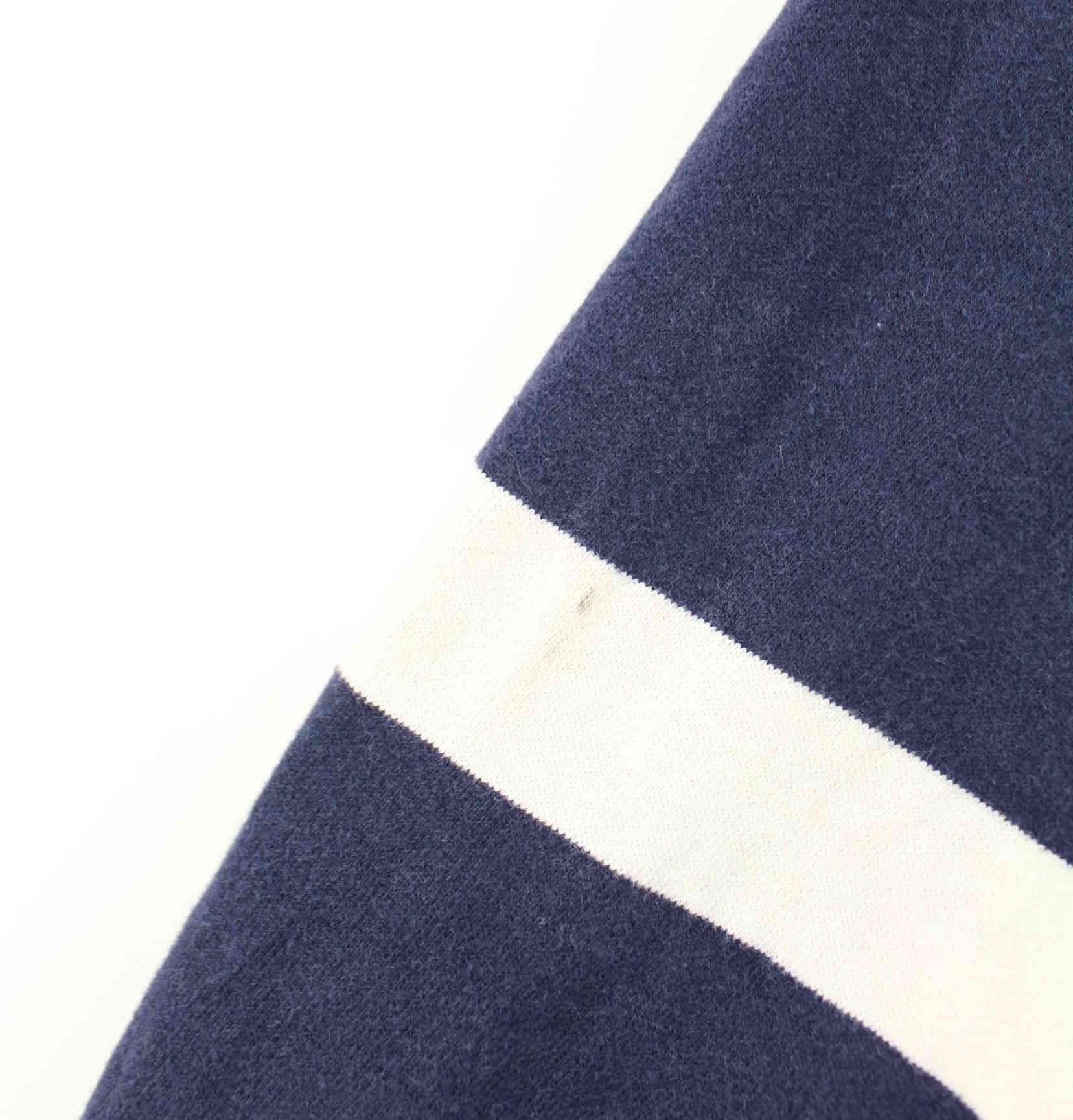 Ralph Lauren 90s Vintage Striped Polo Sweater Blau XL (detail image 3)