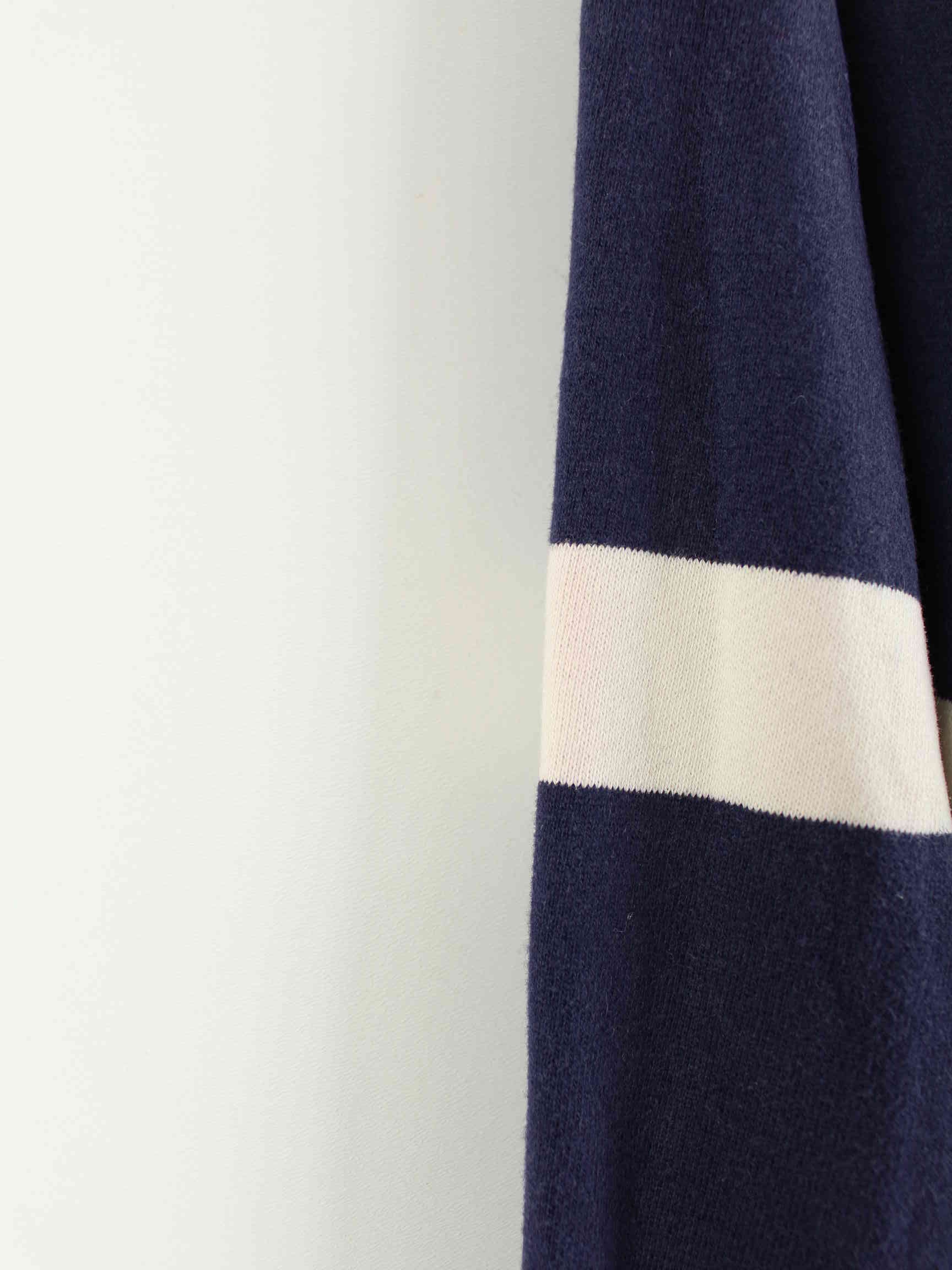 Ralph Lauren 90s Vintage Striped Polo Sweater Blau XL (detail image 4)