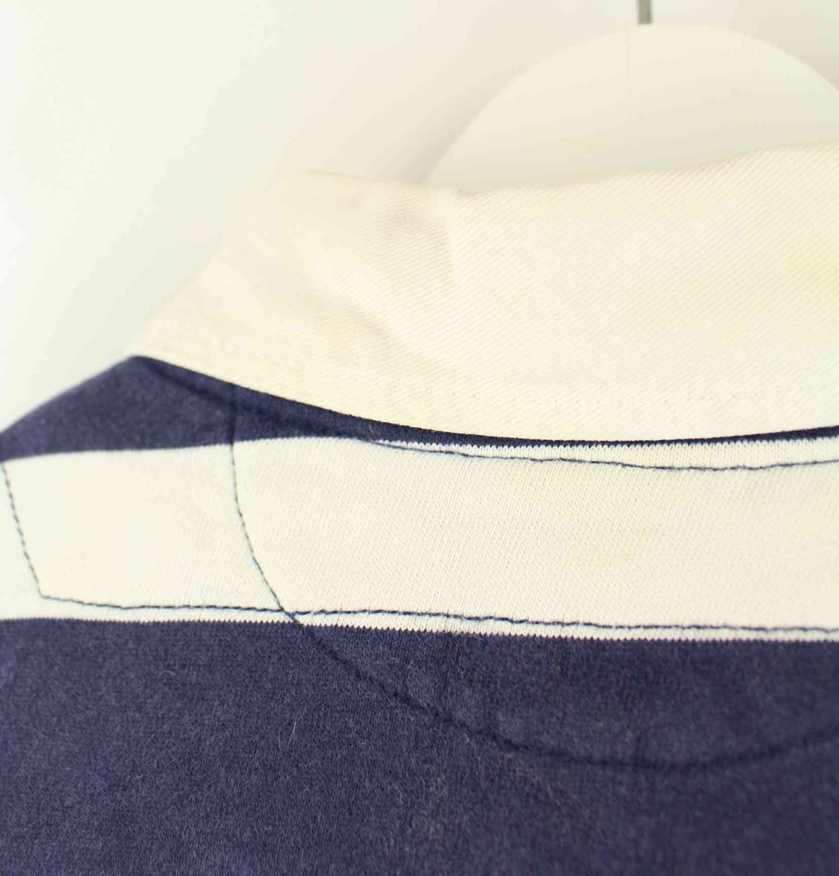 Ralph Lauren 90s Vintage Striped Polo Sweater Blau XL (detail image 5)