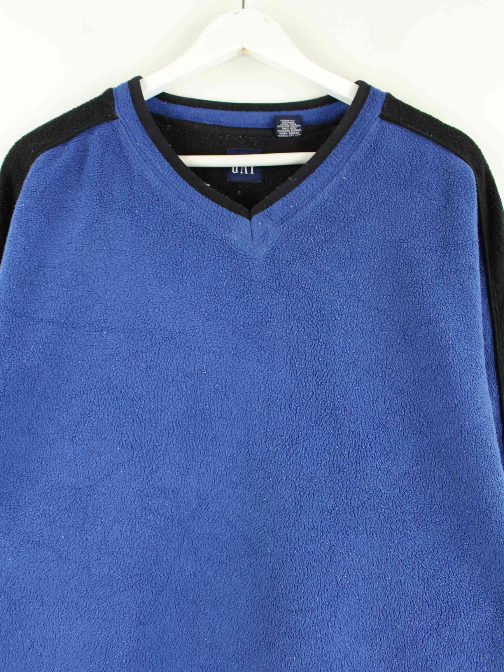 GAP y2k Fleece V-Neck Sweater Blau XL (detail image 1)