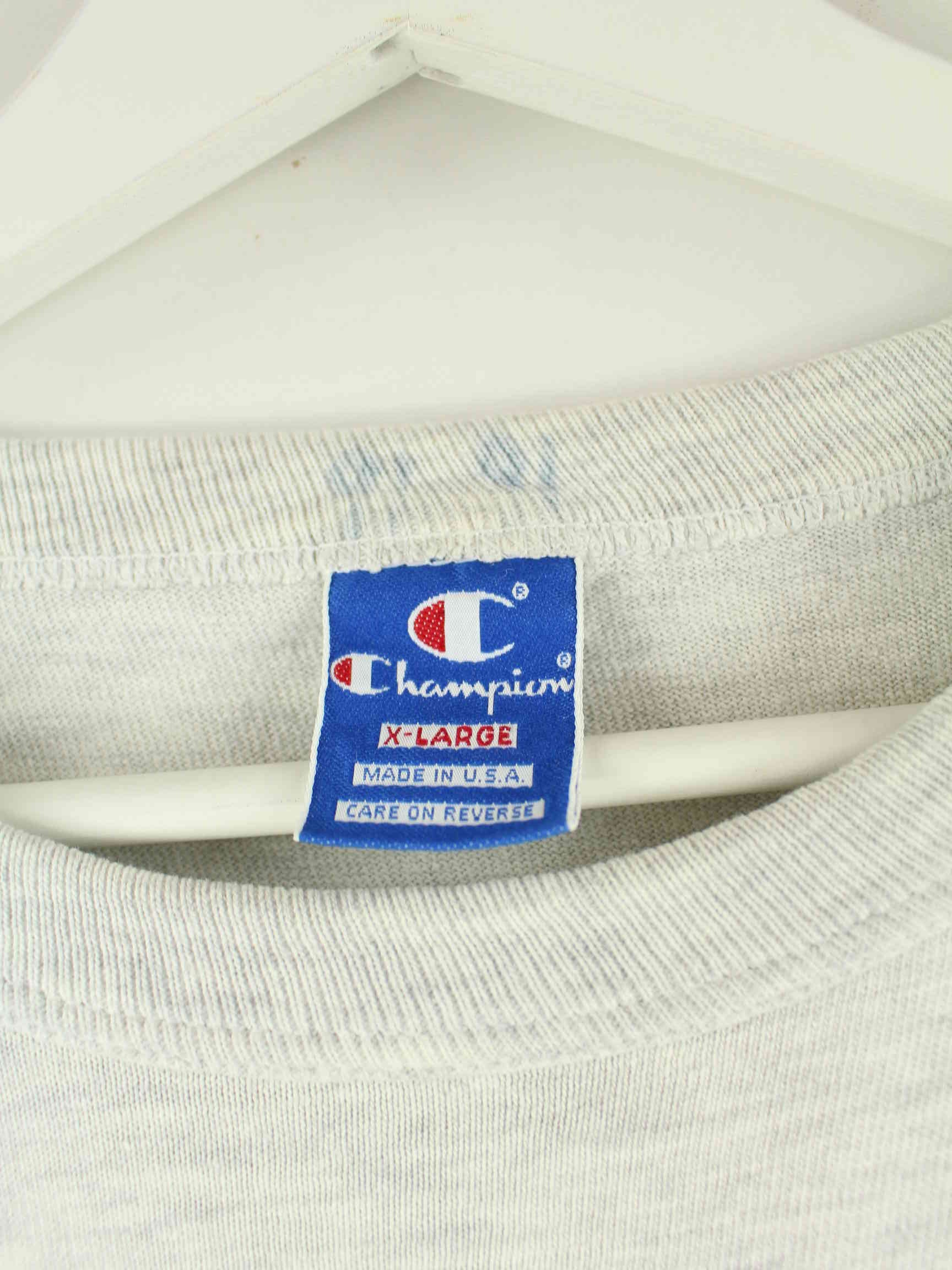 Champion ENMU Volleyball Print Single Stitch T-Shirt Grau XL (detail image 2)