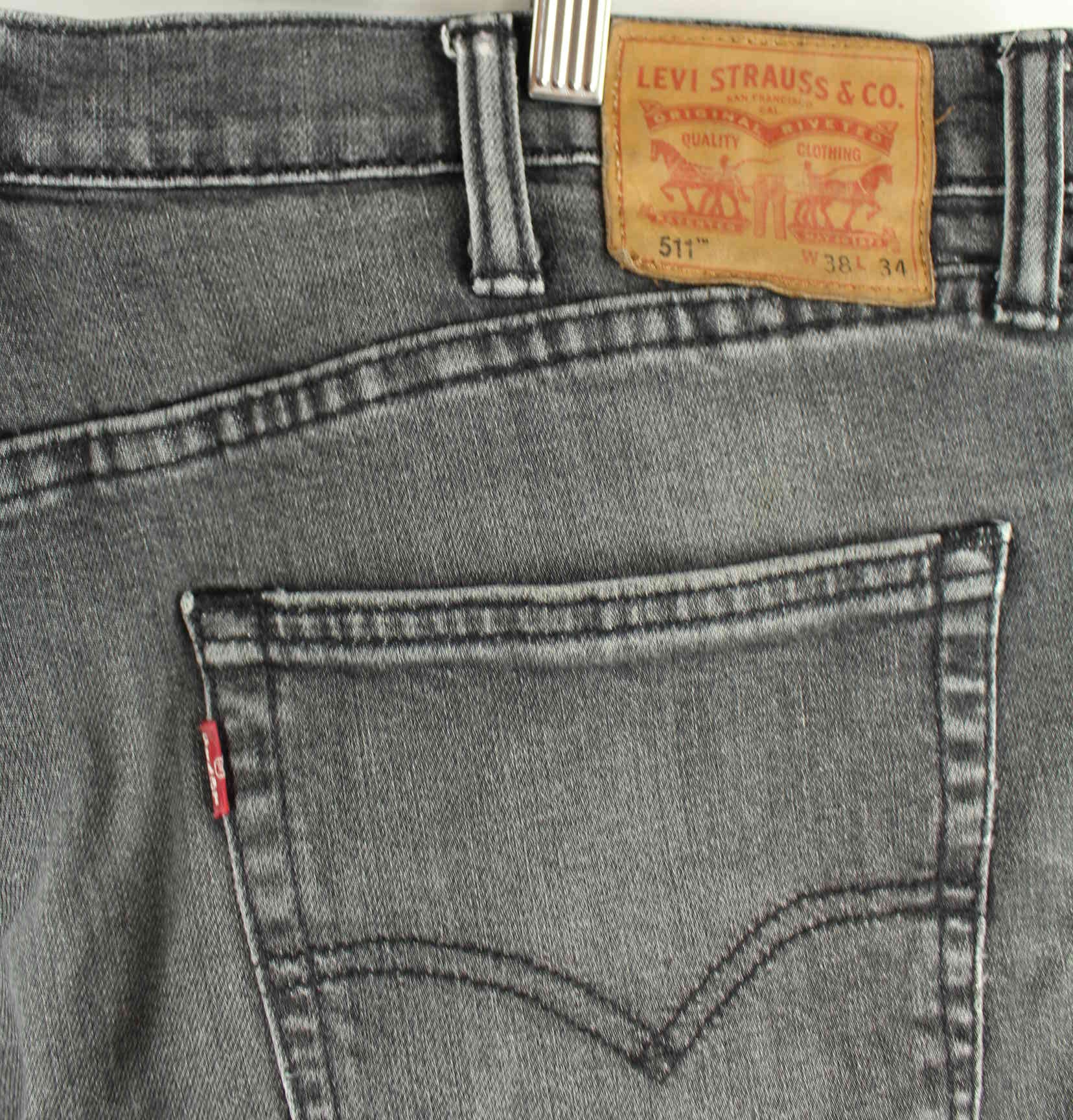 Levi's 1996 Vintage 511 Jeans Grau W38 L34 (detail image 2)