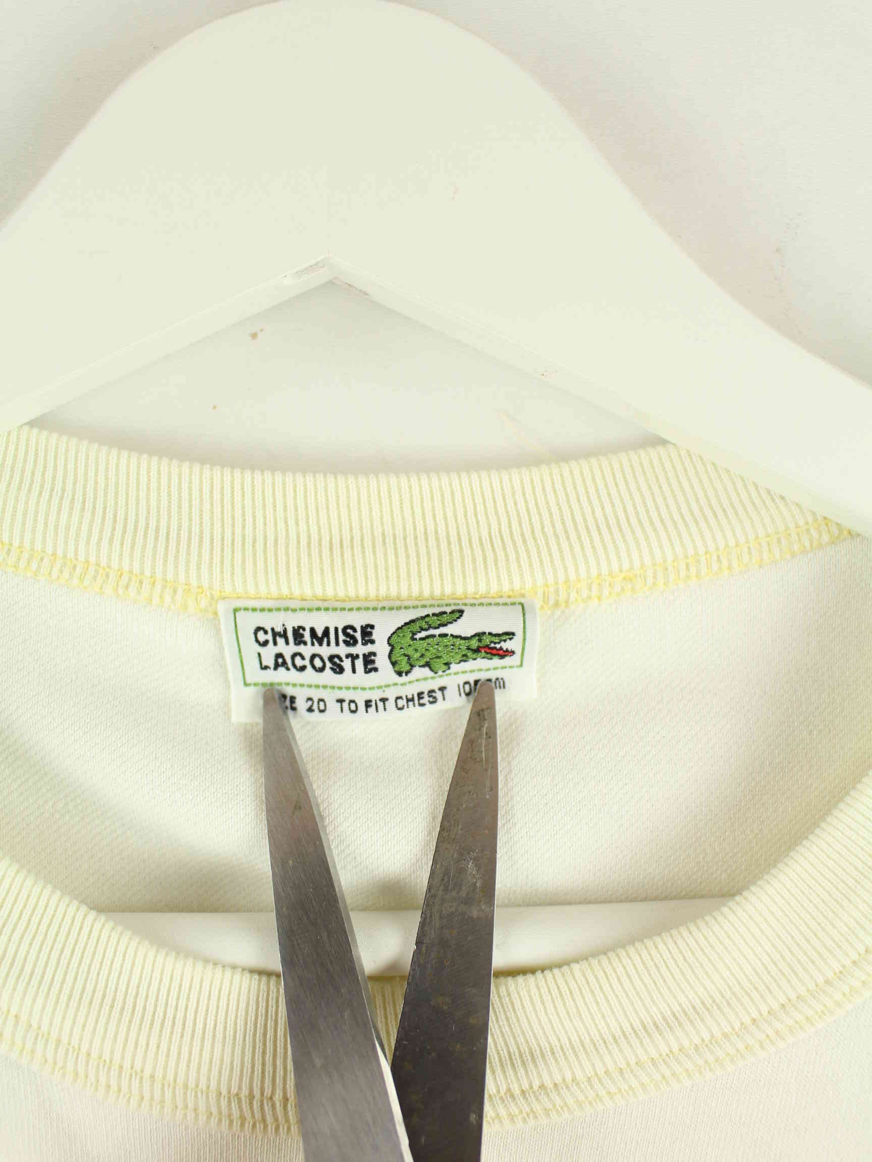 Lacoste 90s Vintage Basic Sweater Beige L (detail image 2)