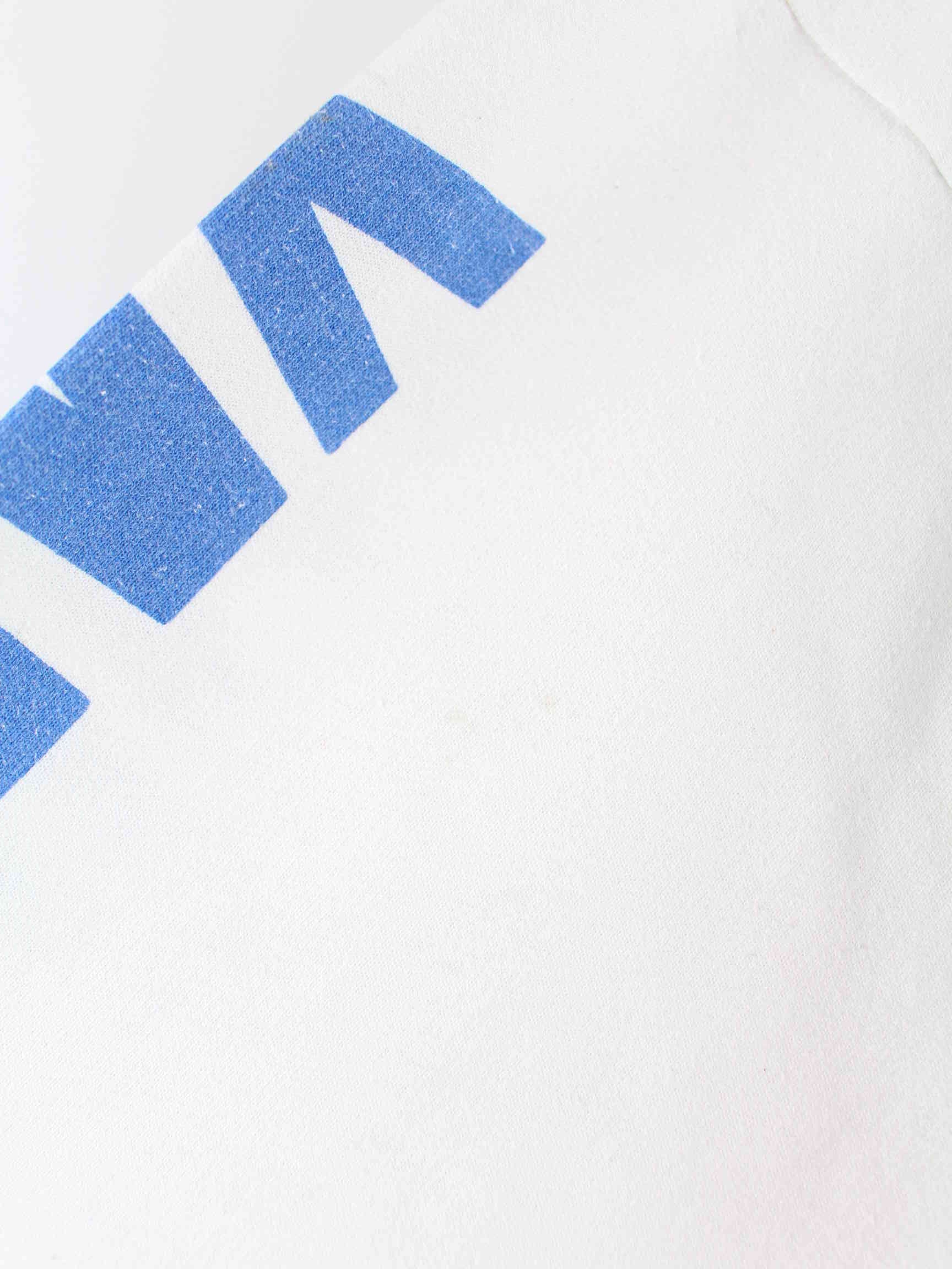 Vintage 90s Yamaha Print Sweater Weiß M (detail image 7)