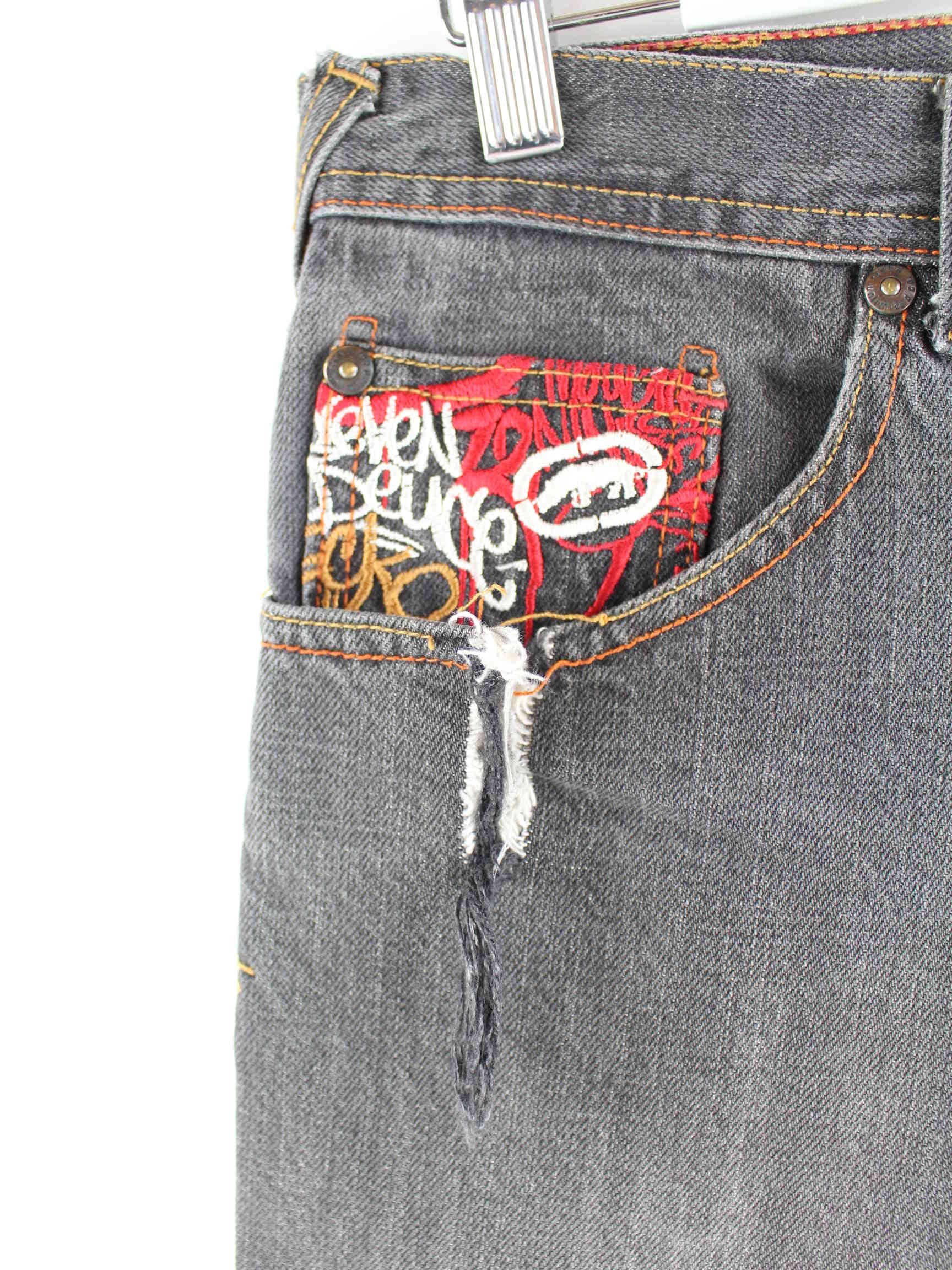 Ecko y2k Embroidered Jeans Grau W28 L30 (detail image 1)