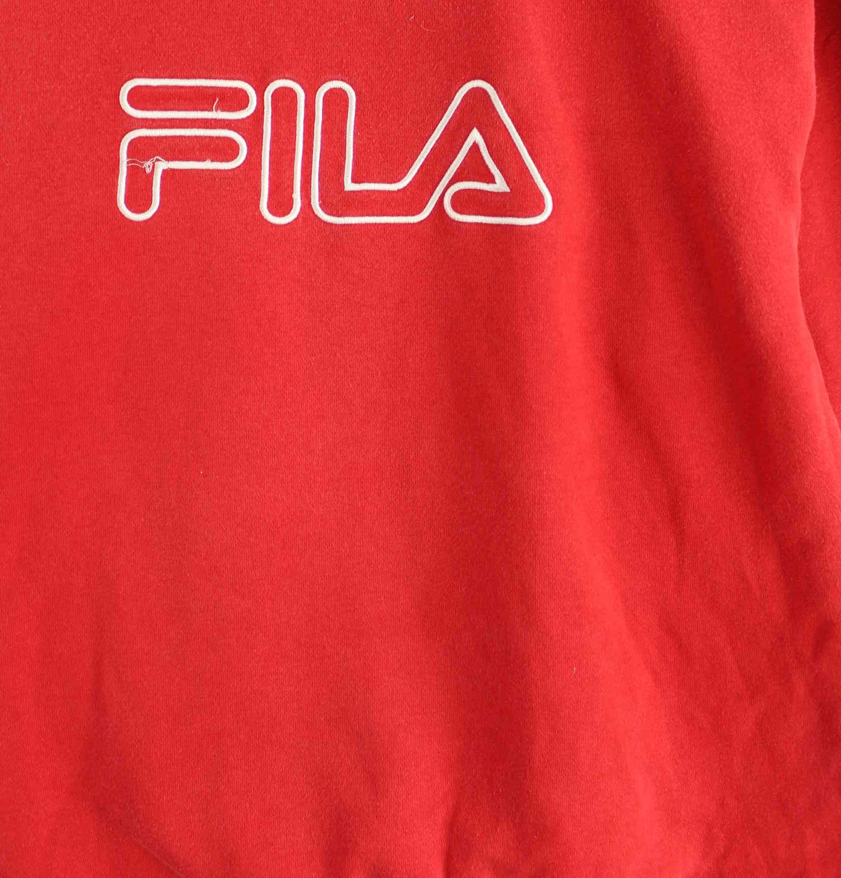 Fila Embroidered Logo Sweater Rot S (detail image 1)
