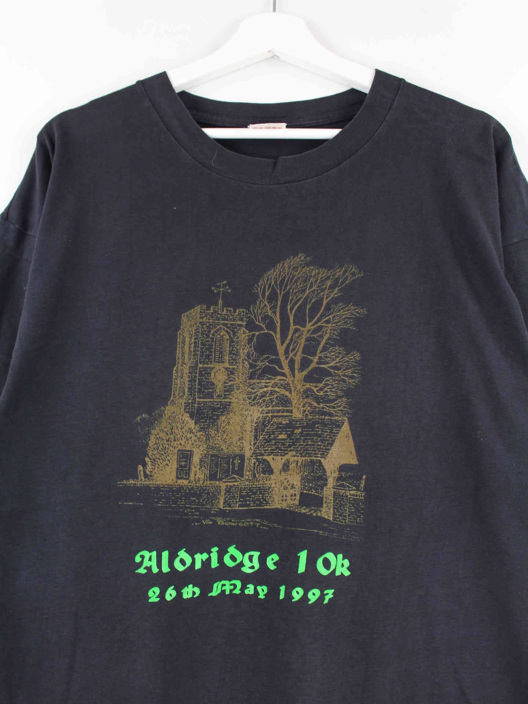 Vintage 1997 Albridge Print Single Stitch T-Shirt Schwarz XL (detail image 1)