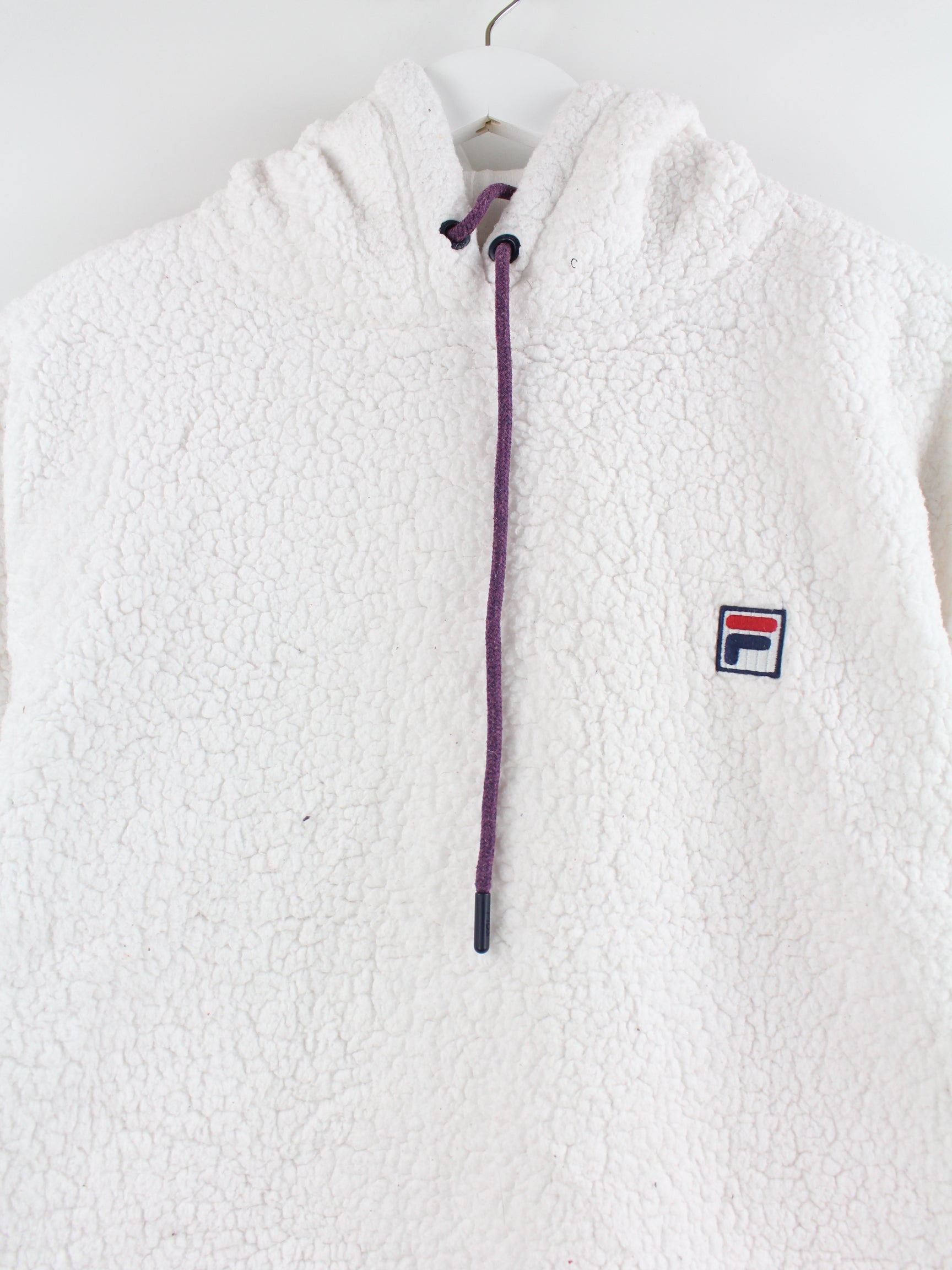 Fila white hoodie women's sale