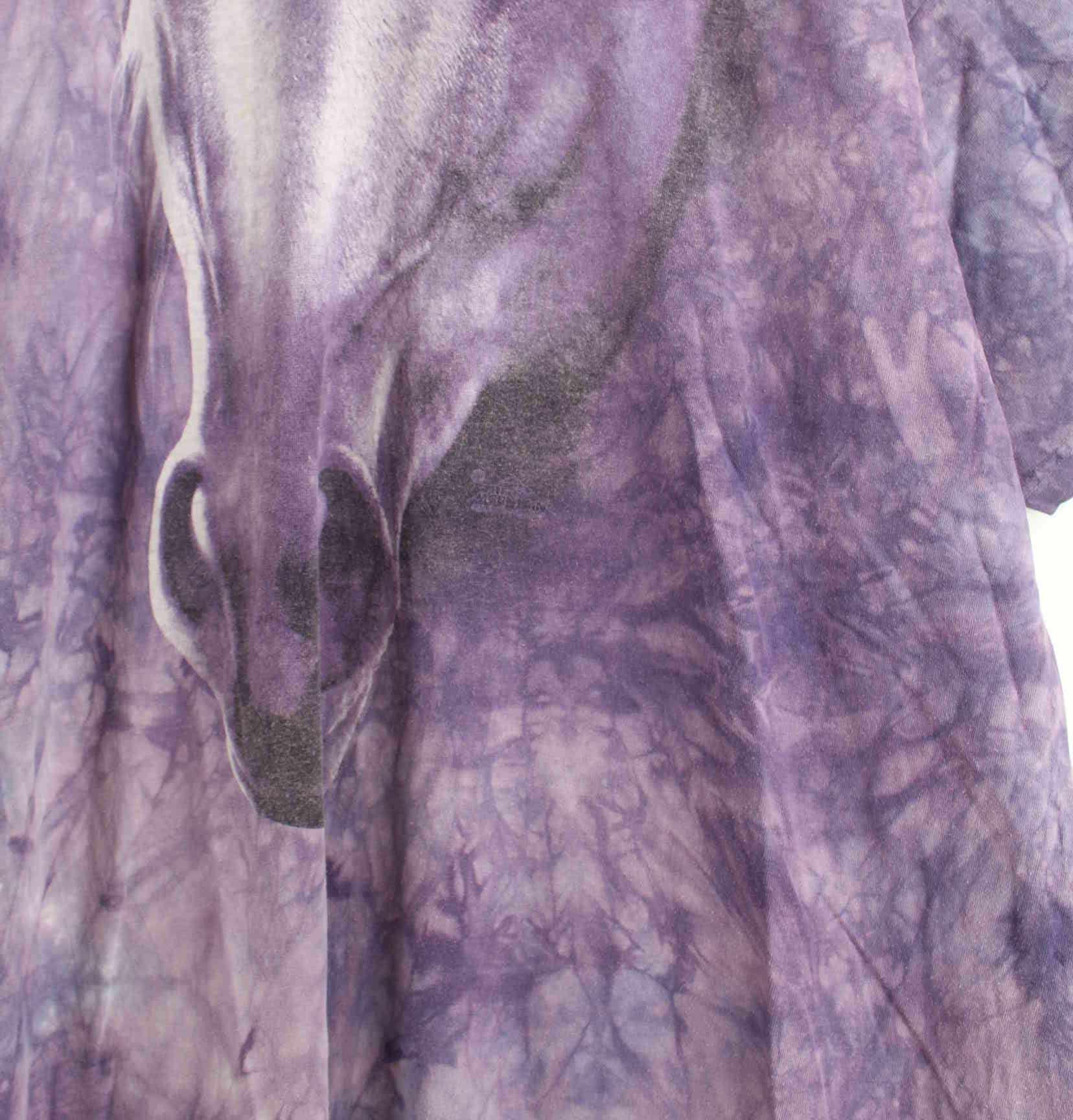 Vintage Tie Dye Horse T-Shirt Lila 3XL (detail image 1)