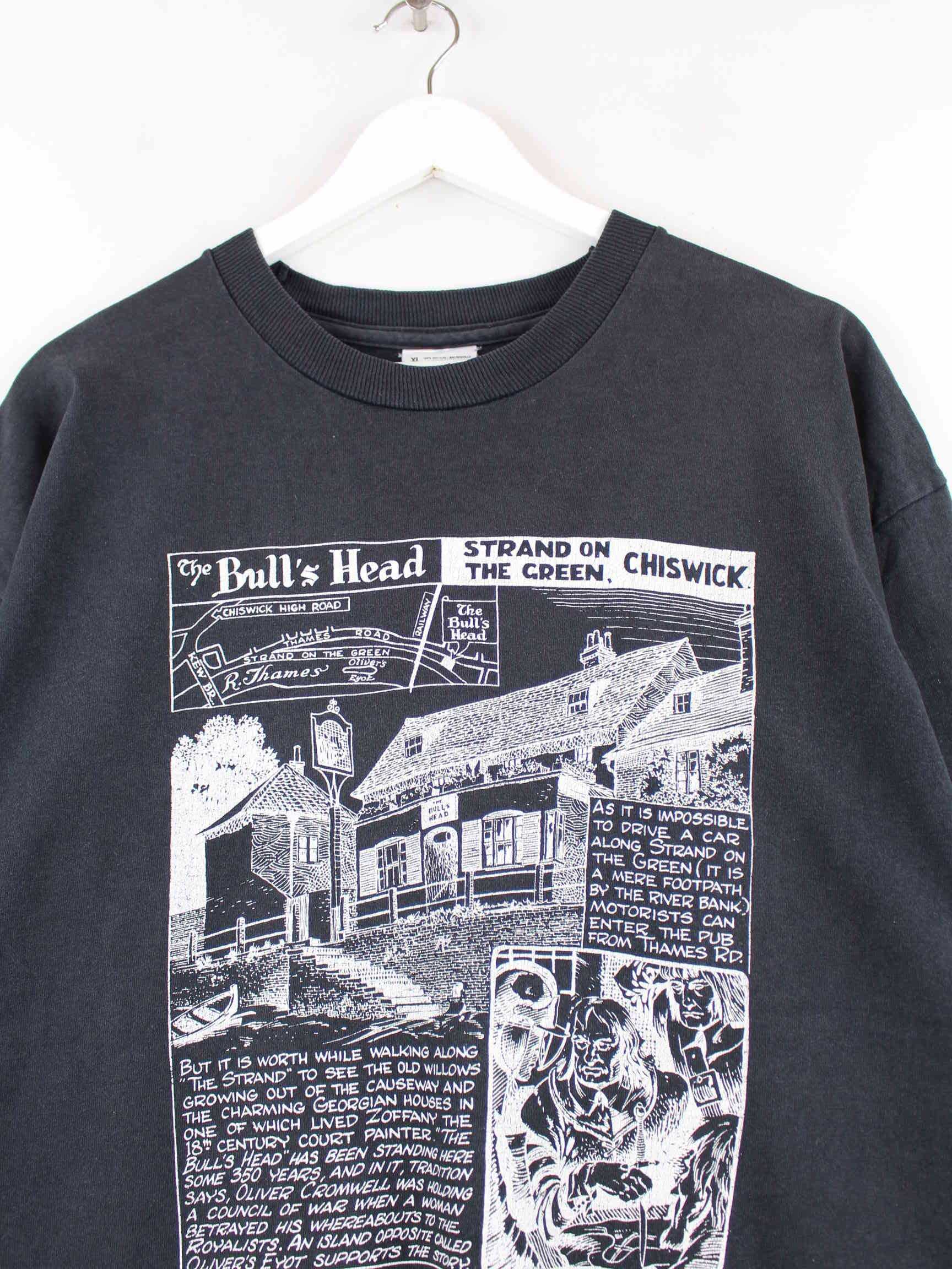 Screen Stars 90s Vintage Chiswick Print Single Stitch T-Shirt Schwarz XL (detail image 1)