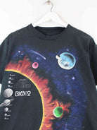 Vintage 1990 Solar System Print Single Stitch T-Shirt Schwarz S (detail image 1)