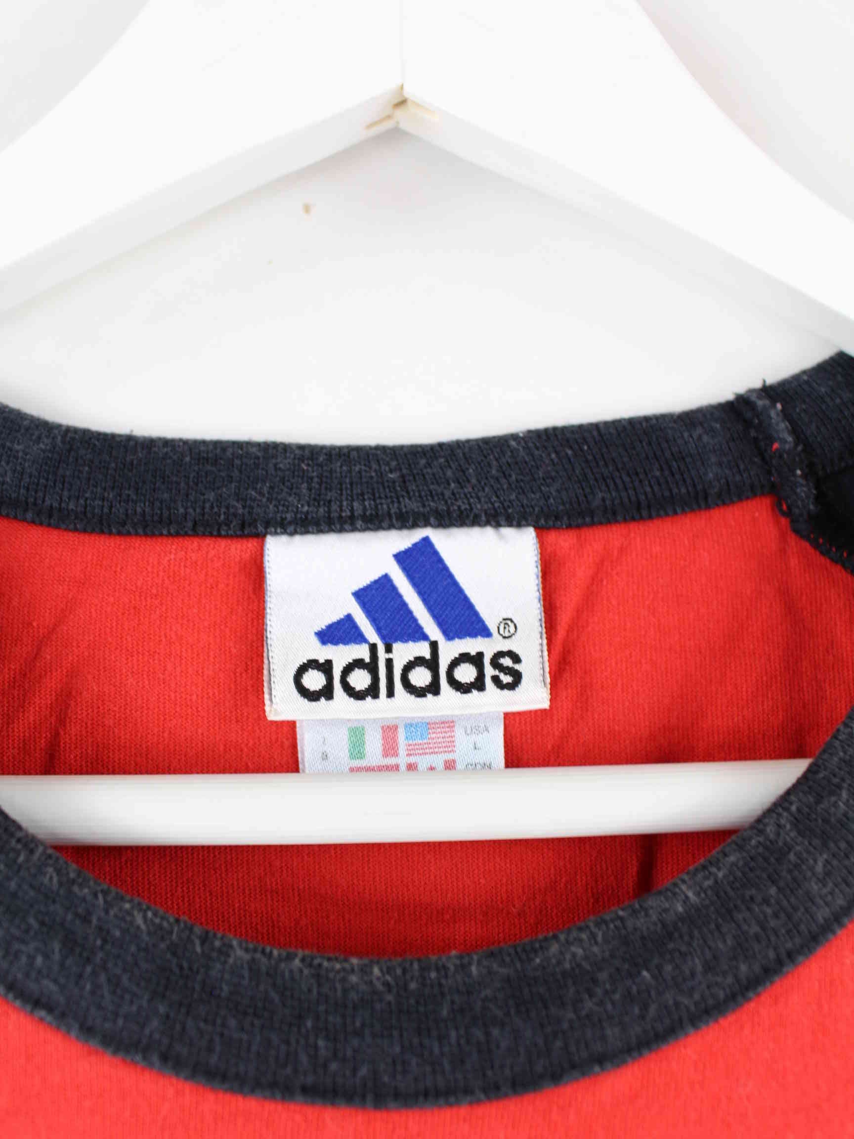 Adidas 90s Vintage Print T-Shirt Rot XL (detail image 2)