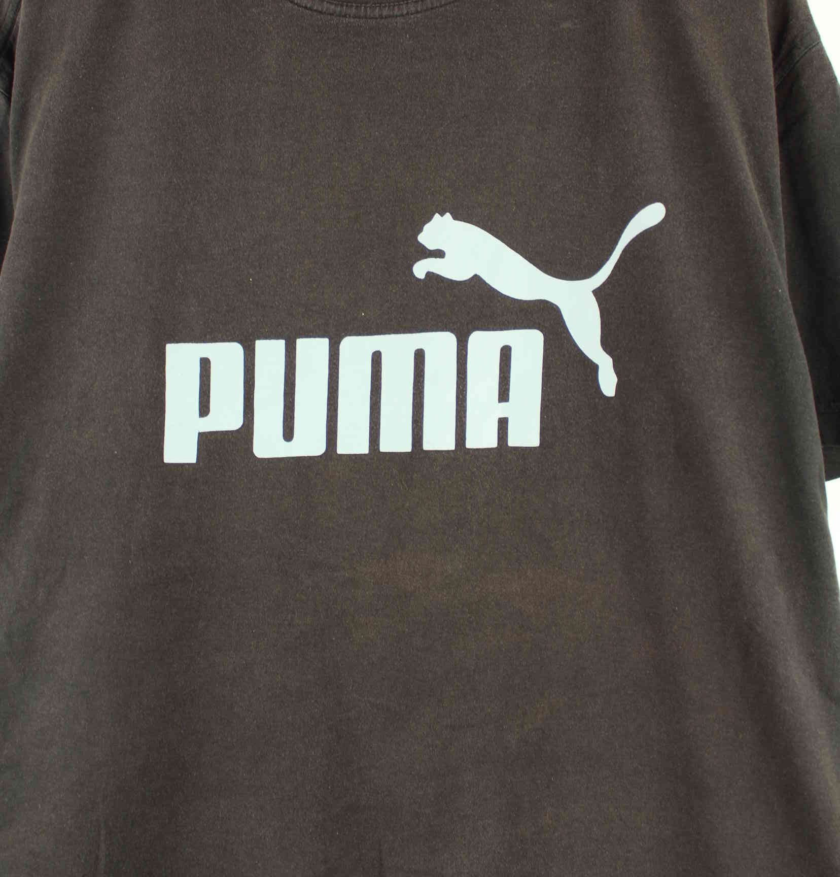 Puma y2k Print T-Shirt Braun XL (detail image 1)