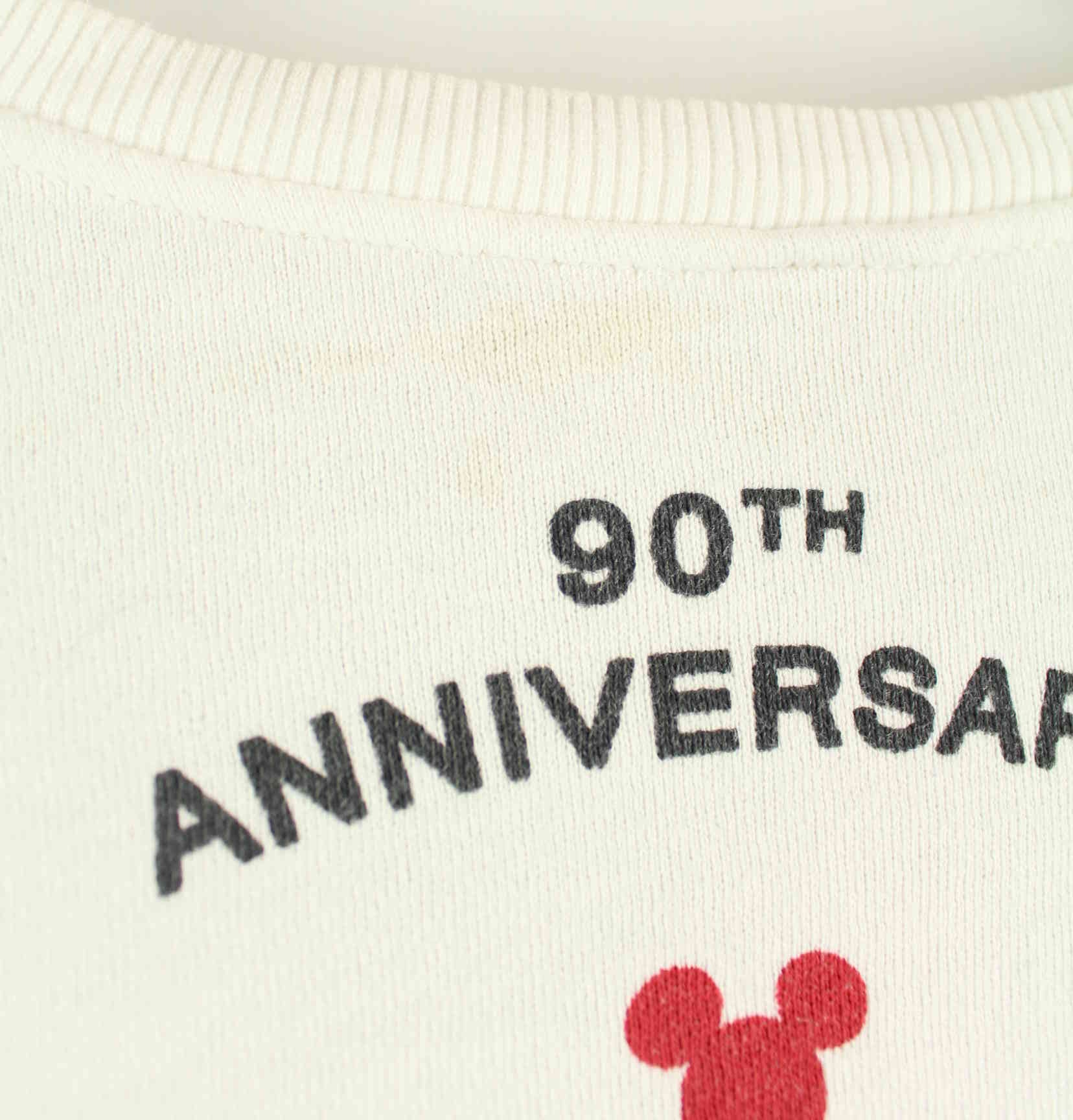 Disney Damen Mickey Mouse Embroidered Sweater Weiß S (detail image 5)