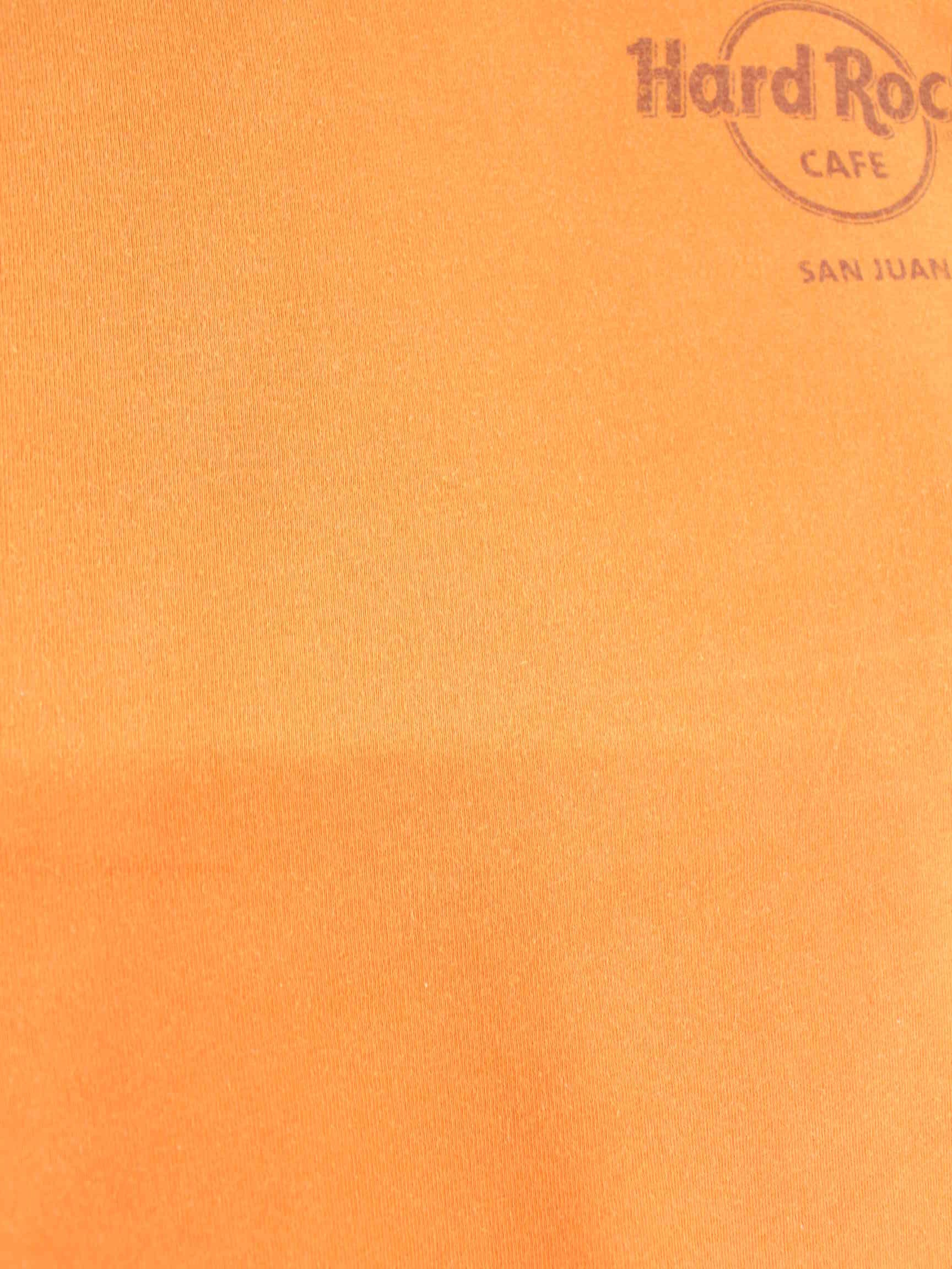 Hard Rock Cafe San Juan Print T-Shirt Orange M (detail image 2)