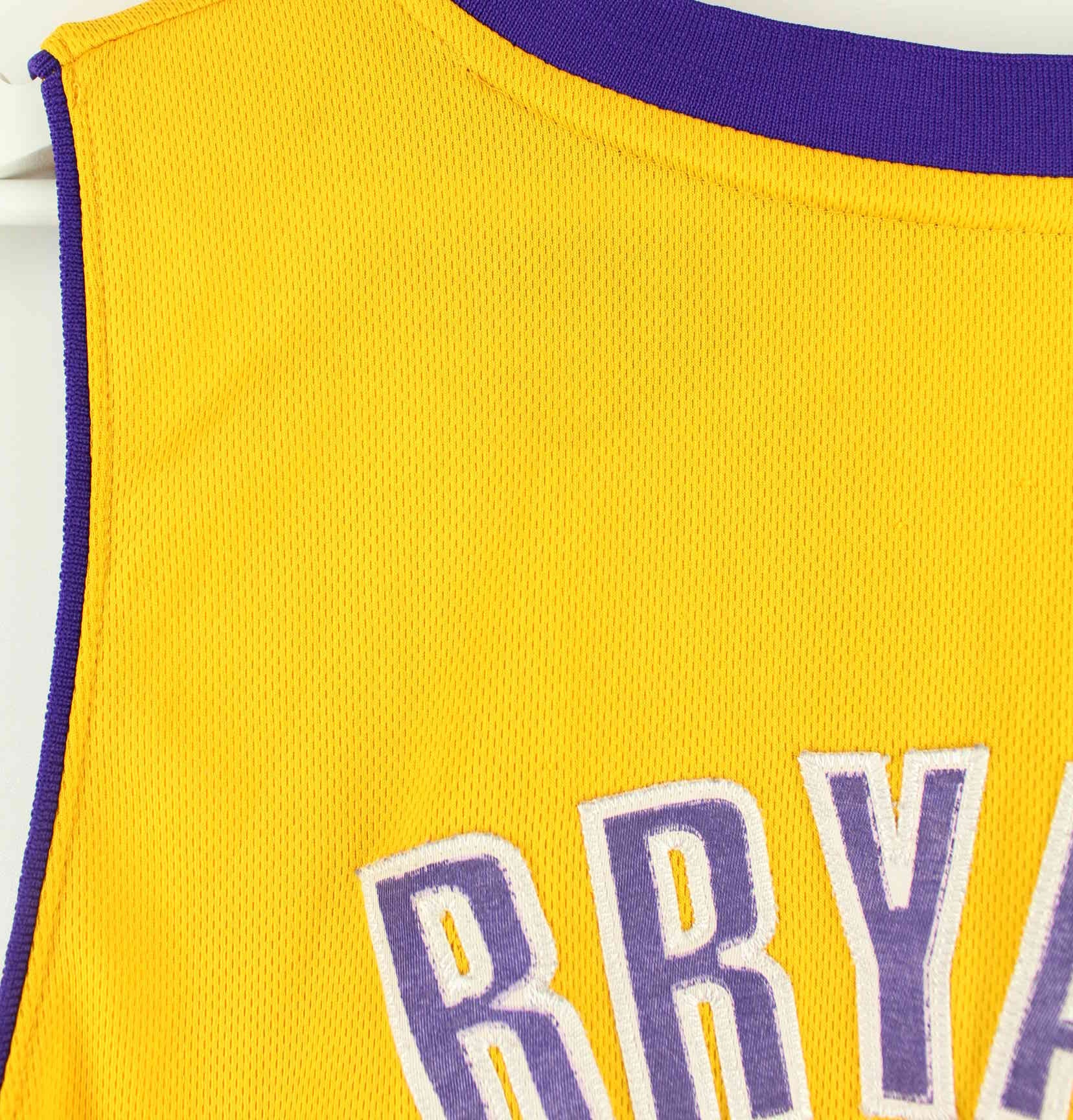 Adidas L.A. Lakers Bryant #24 Embroidered Jersey Gelb XL (detail image 9)