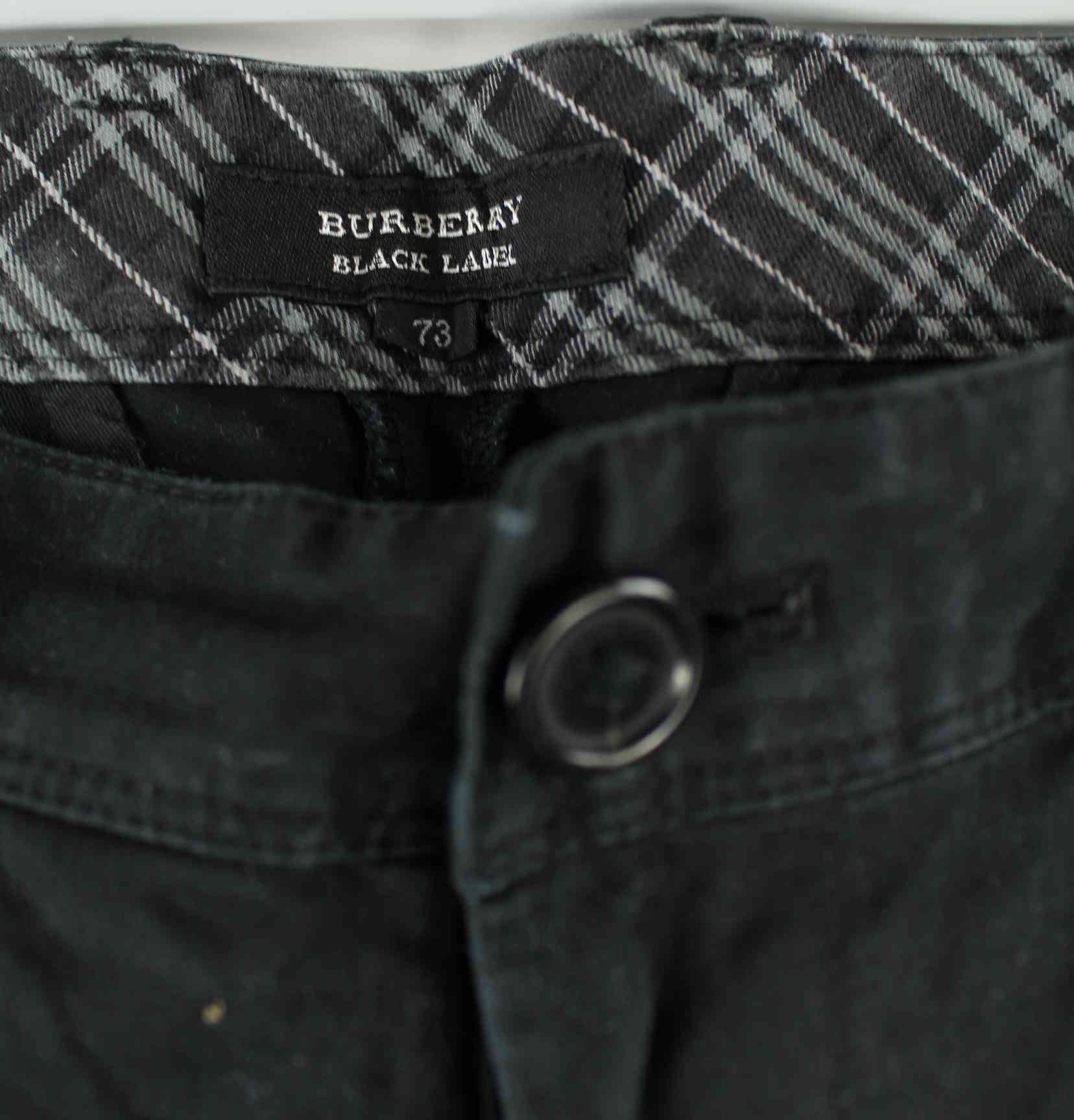 Burberry Black Label Hose Schwarz W28 L30 (detail image 1)