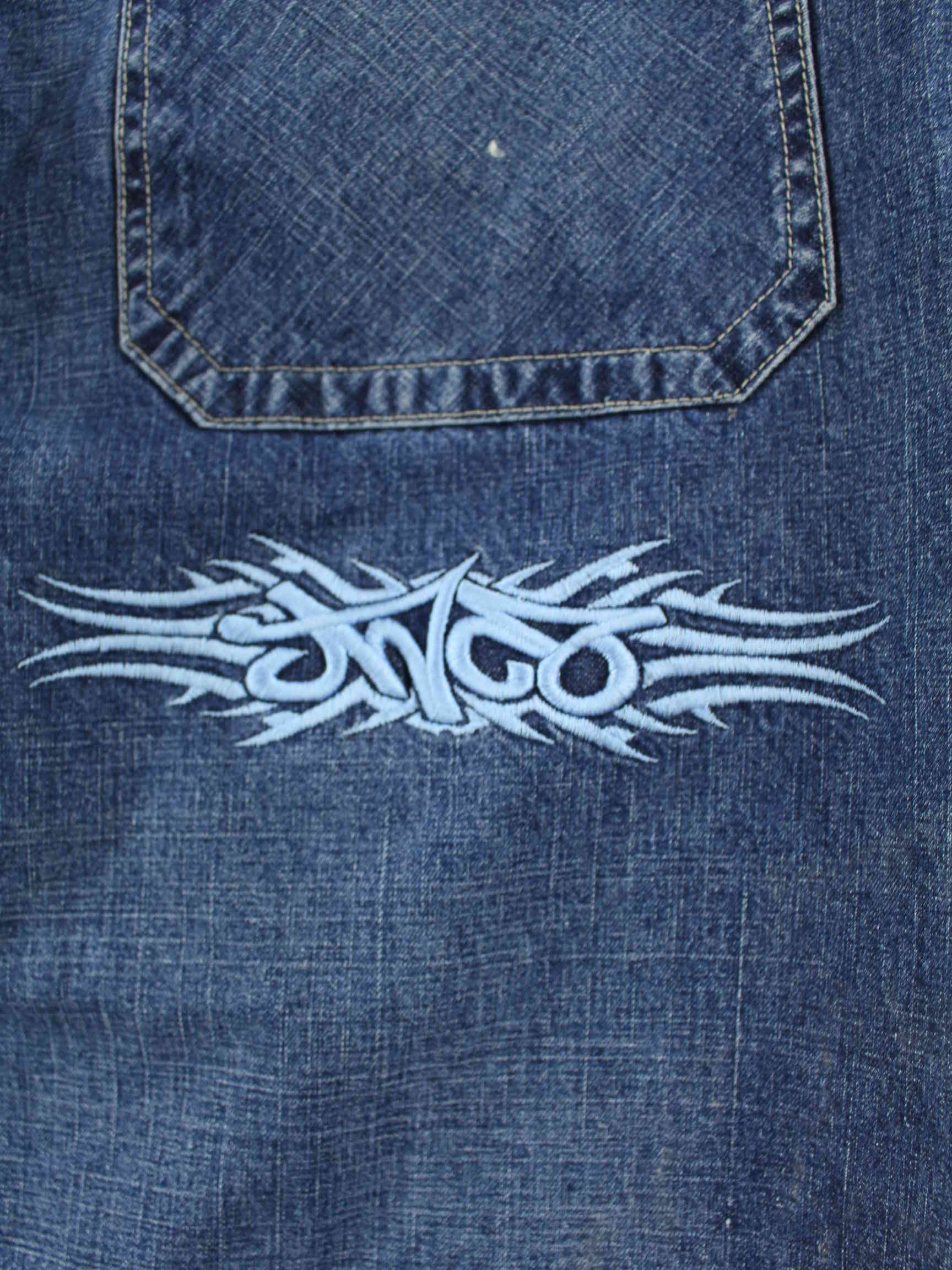 JNCO y2k Carpenter Dragon Embroidered Jeans Blau W34 L32 (detail image 12)