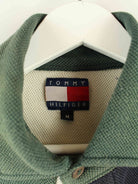 Tommy Hilfiger 90s Vintage Striped Langarm Polo Blau M (detail image 2)