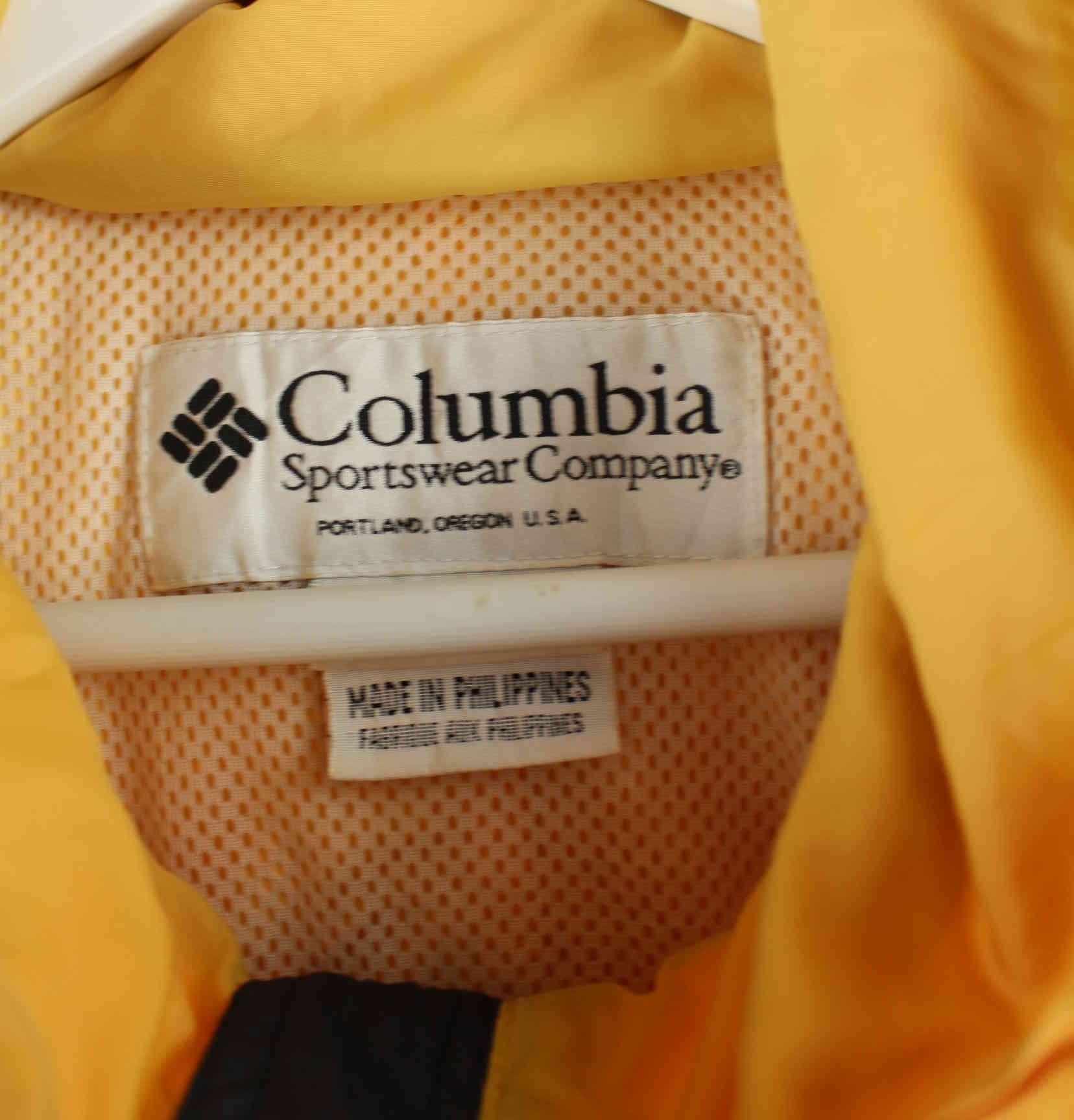 Columbia Damen 90s Vintage Regen Jacke Gelb L (detail image 2)