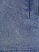 Vintage 90s Half Zip Jacke Blau M (detail image 4)