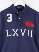 Ralph Lauren 90s Vintage Embroidered Polo Blau M (detail image 1)