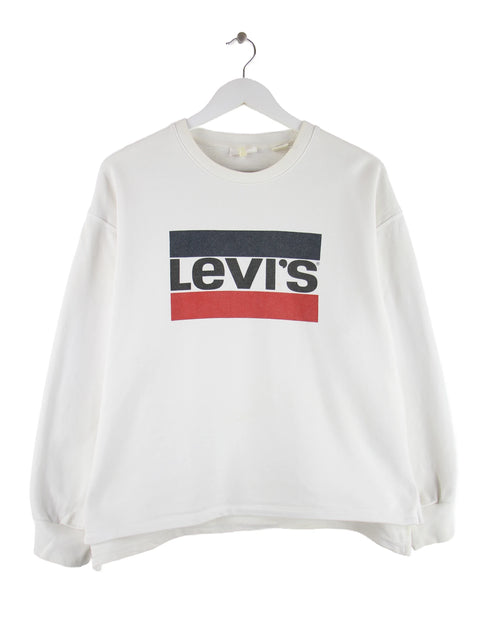 Levi's Big Logo Print Sweater Weiß XS