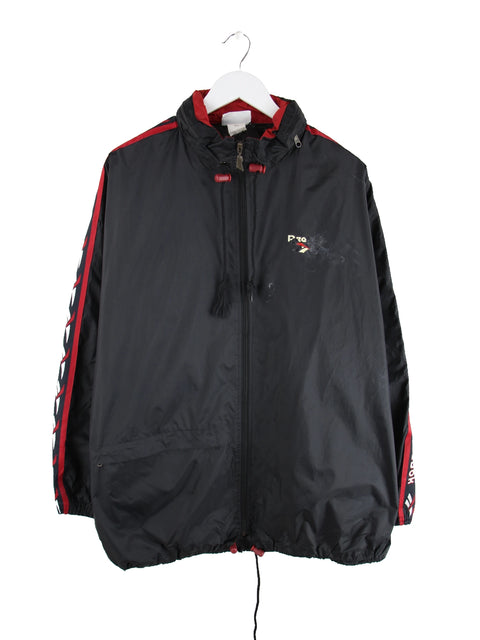 Reebok 90s Vintage Tape Jacke Schwarz XL