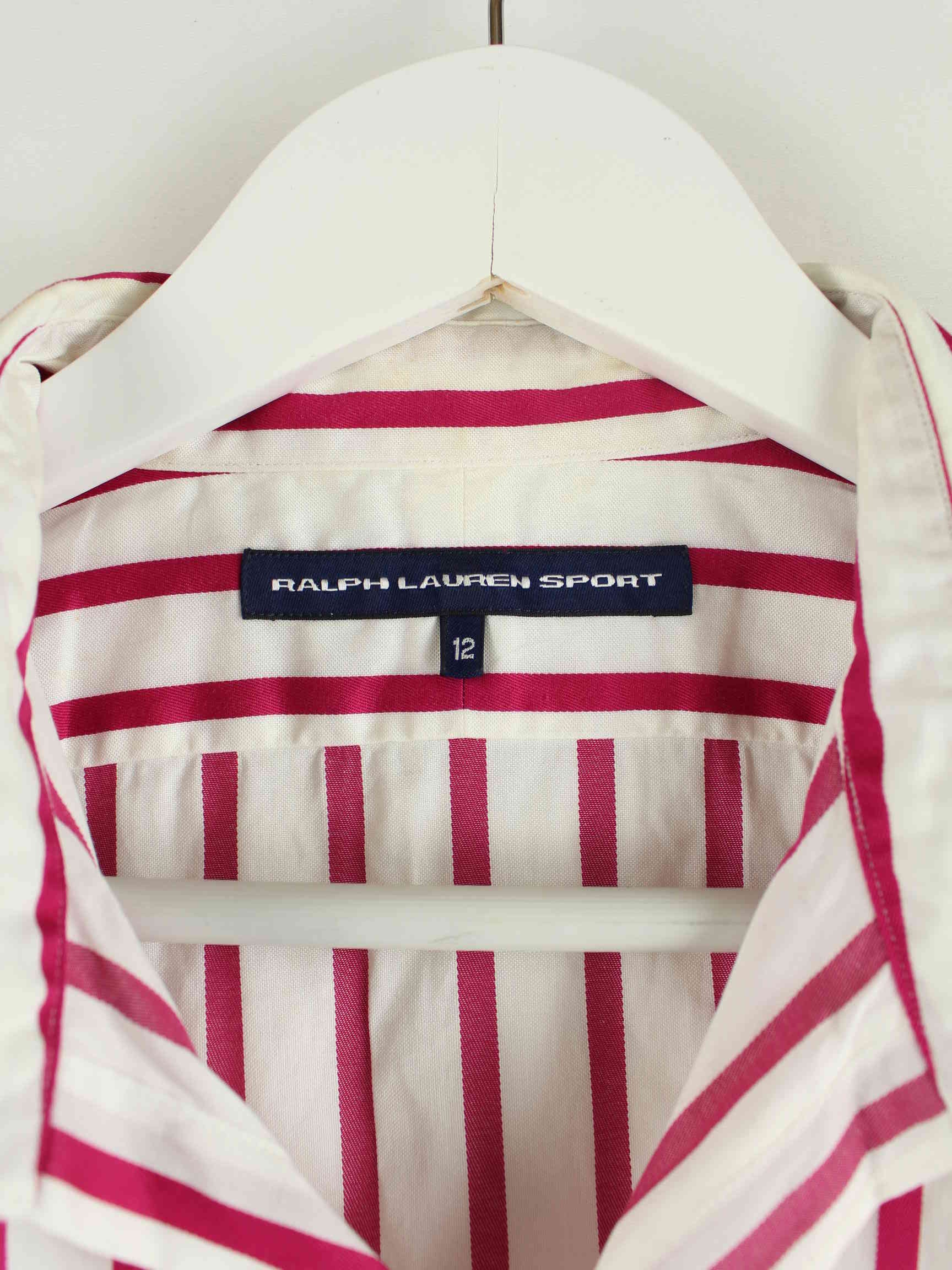 Ralph Lauren Damen Sport Striped Hemd Pink L (detail image 2)