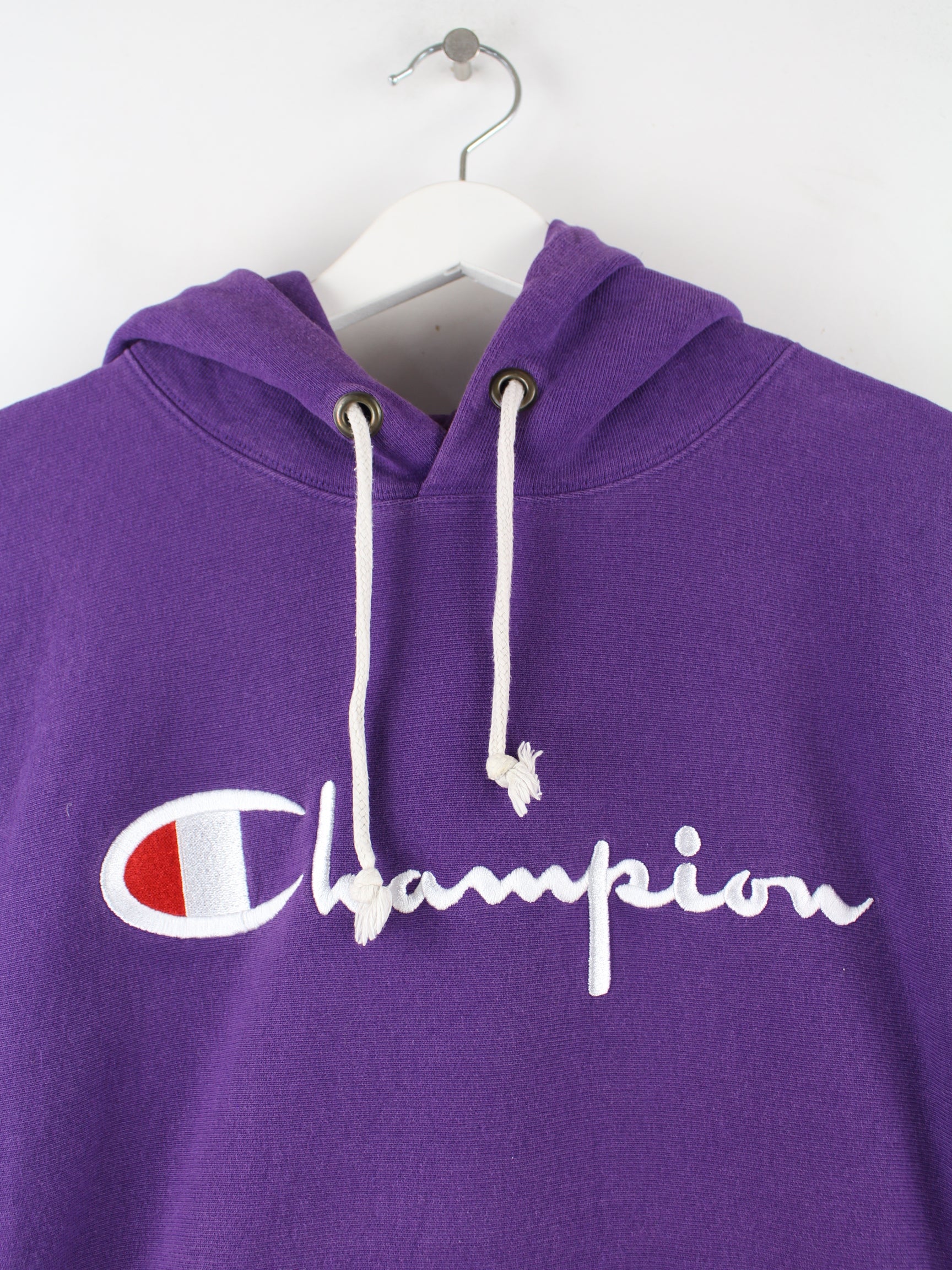 Champion Reverse Weave Embroidered Hoodie Purple M – Peeces