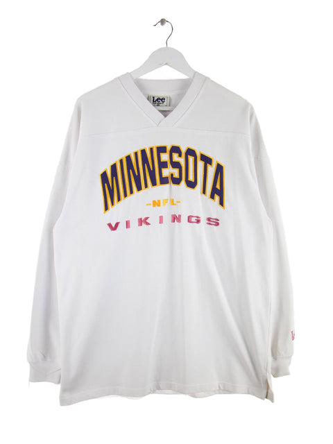 Lee 00s NFL Minnesota Vikings Sweater Weiß L