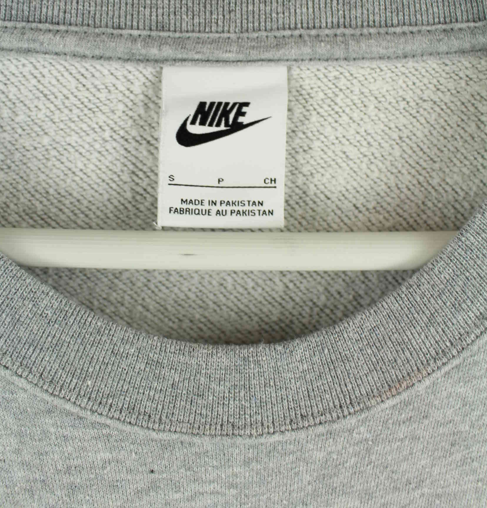 Nike Damen Crop Center Swoosh Sweater Grau S (detail image 2)