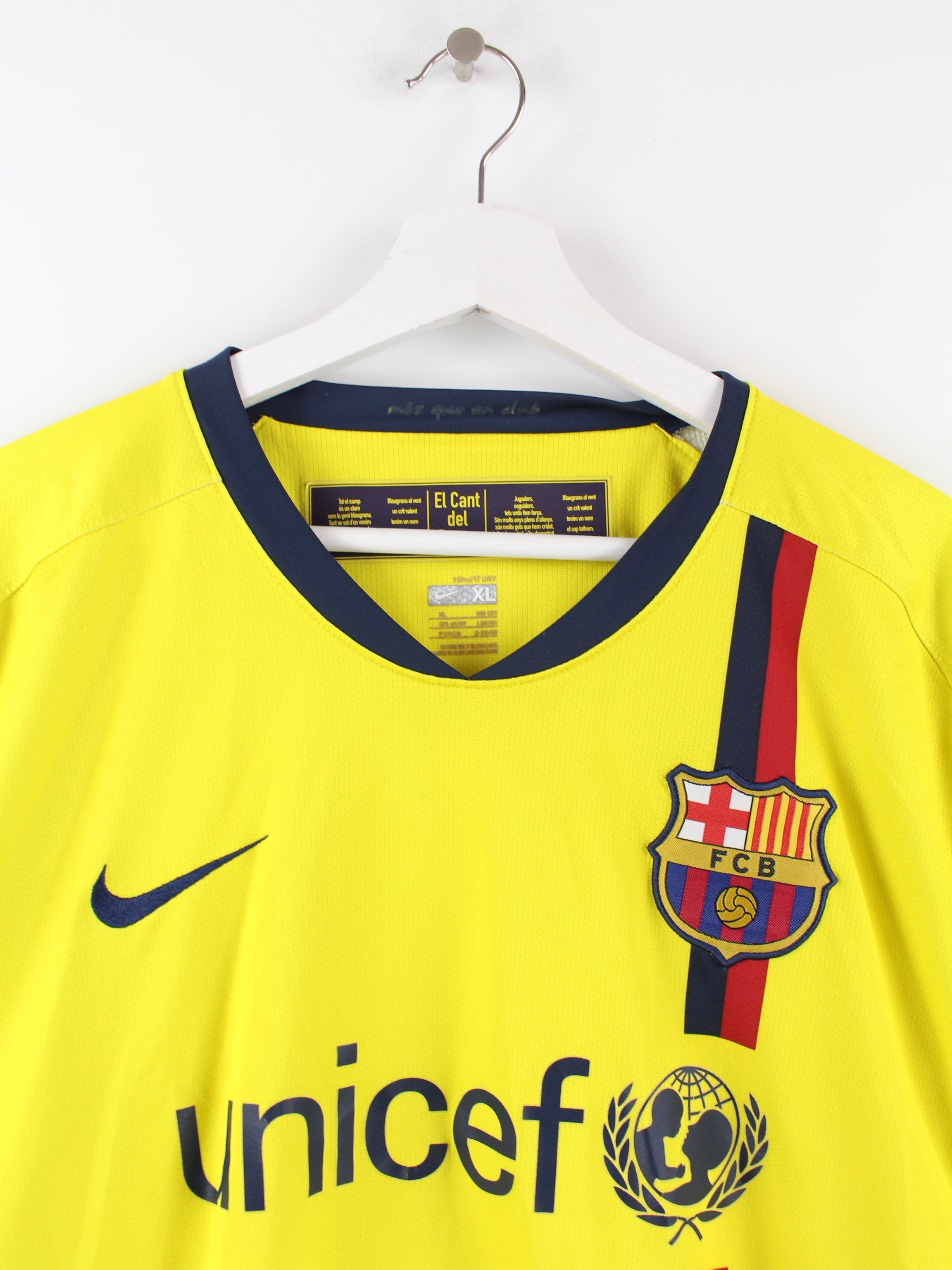 Nike FC Barcelona 2008-09 Jersey Yellow XL – Peeces