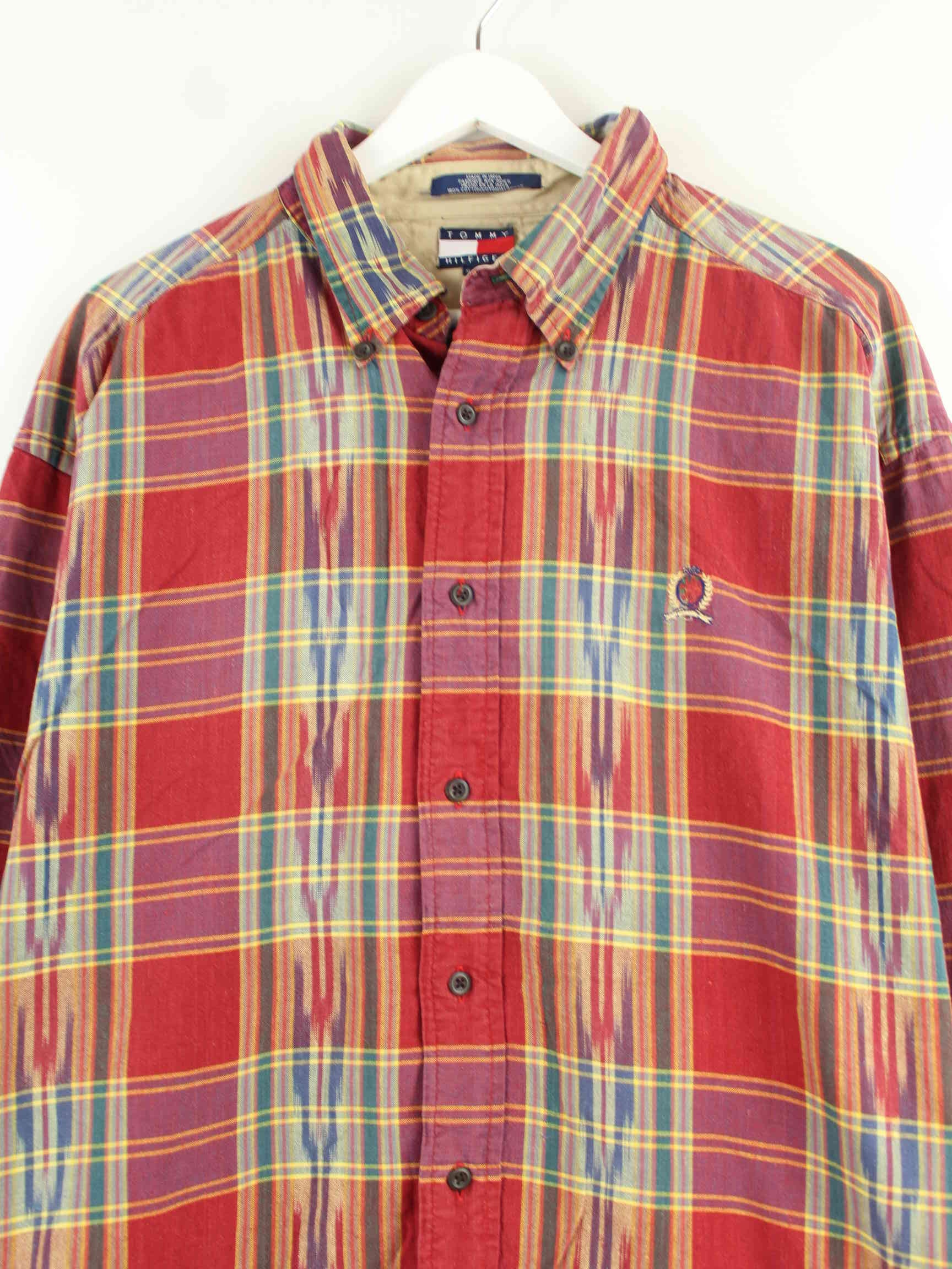 Tommy Hilfiger 90s Vintage Patterned Hemd Mehrfarbig XL (detail image 1)