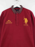 U.S. Polo ASSN. Embroidered Langarm Polo Rot M (detail image 1)