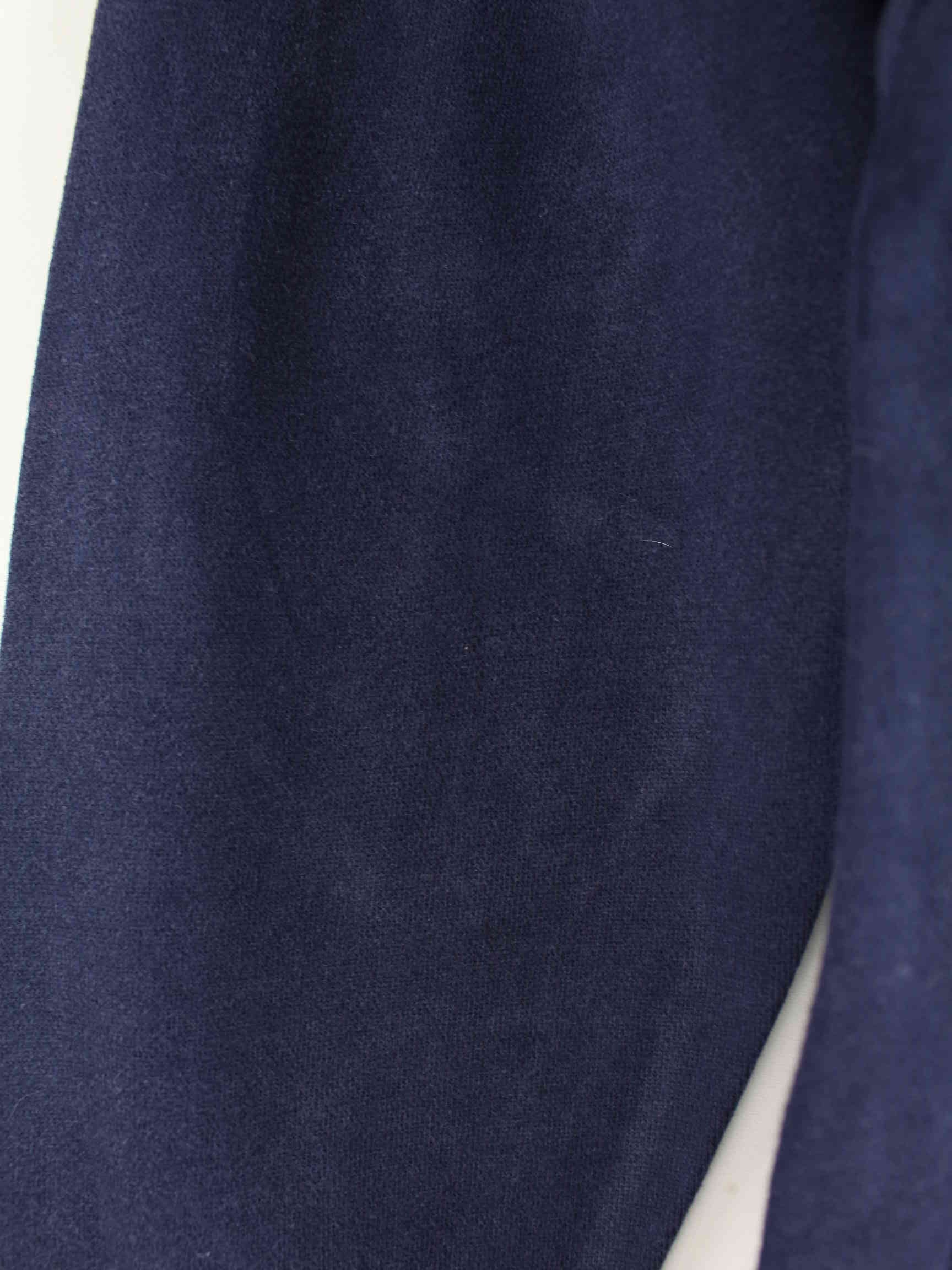 Ralph Lauren 90s Vintage Custom Fit Langarm Polo Blau S (detail image 4)