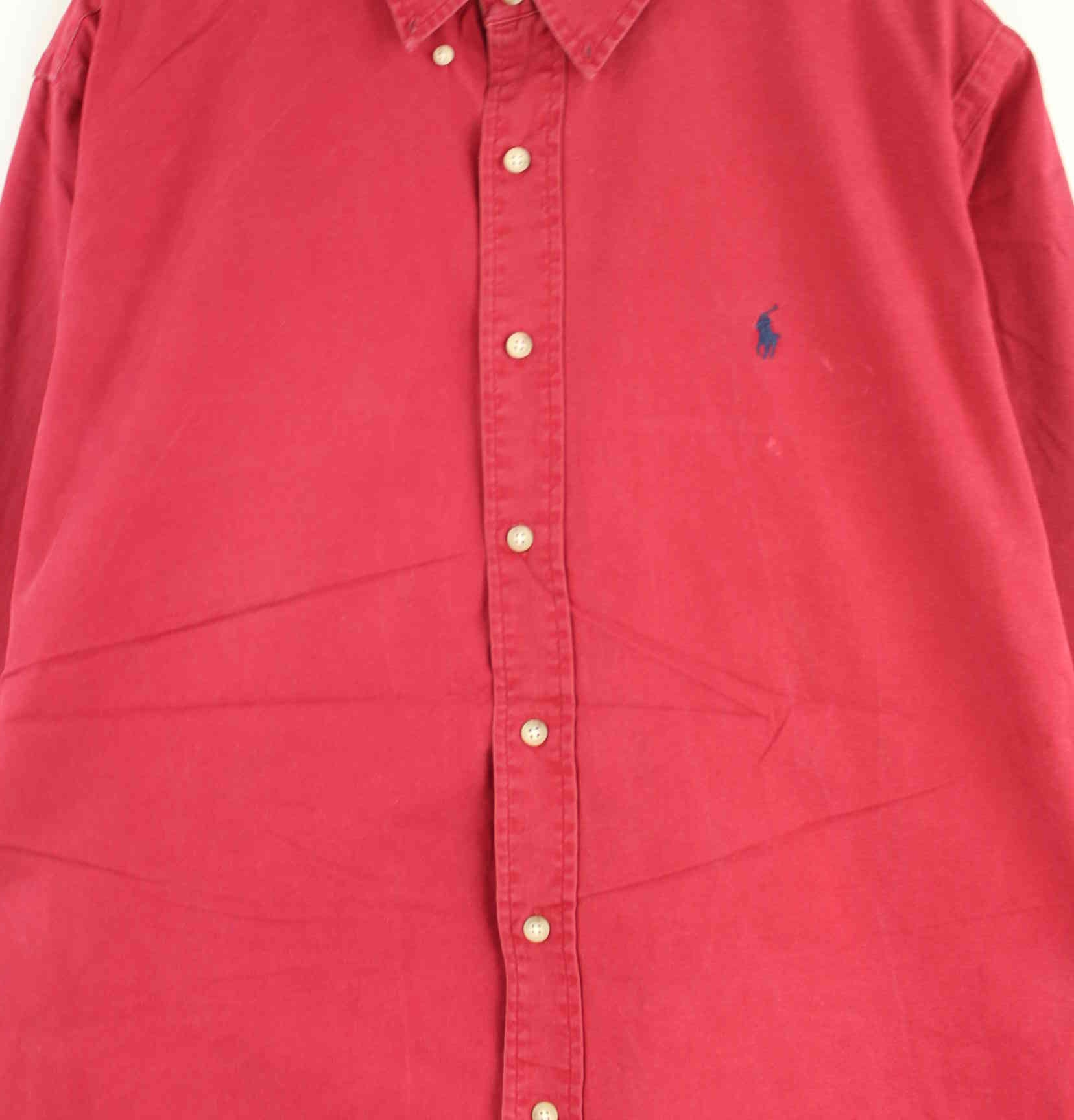 Ralph Lauren 90s Vintage Classic Fit Hemd Rot XL (detail image 1)
