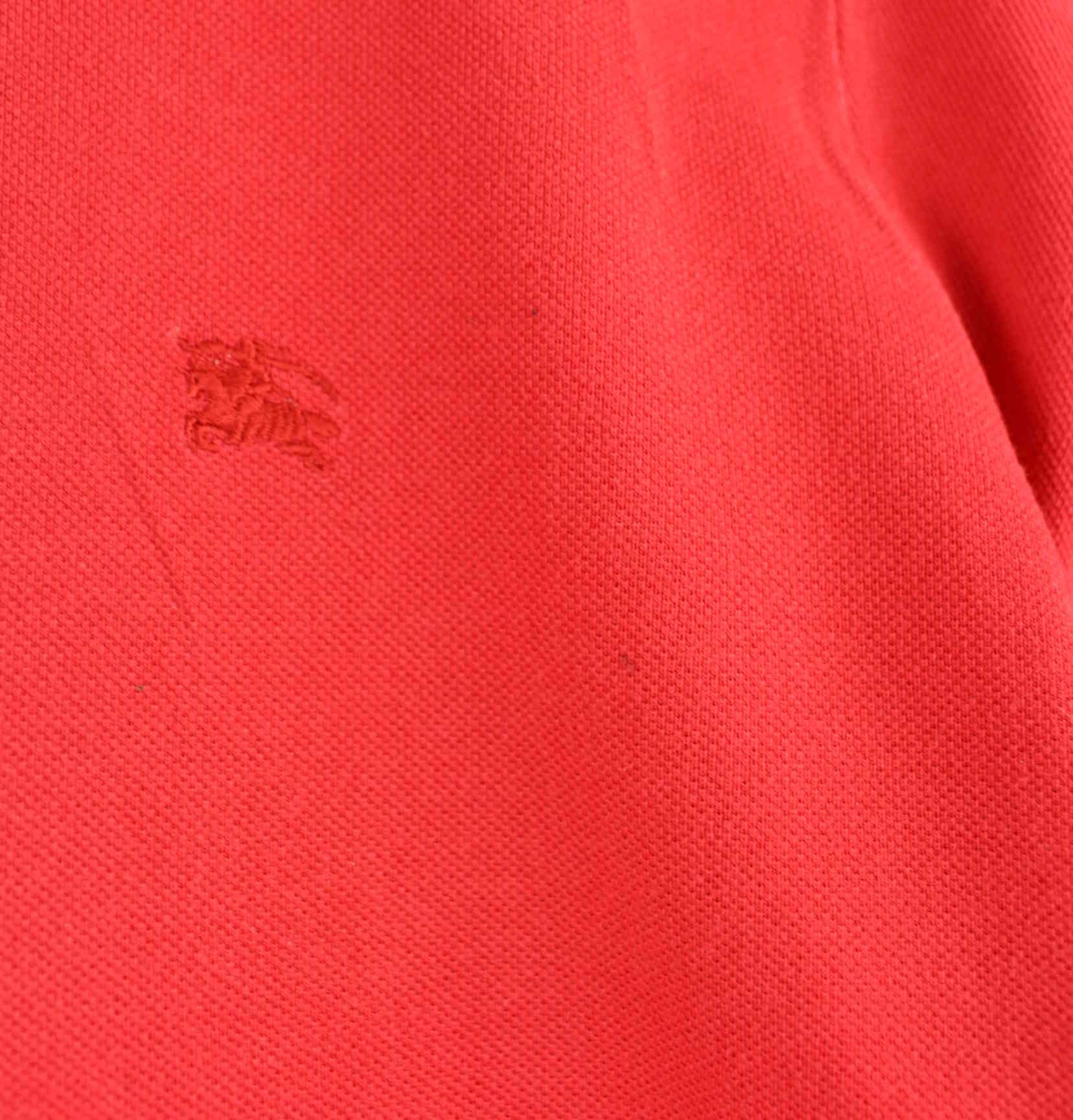Burberry Damen 90s Vintage Polo Rot L (detail image 5)