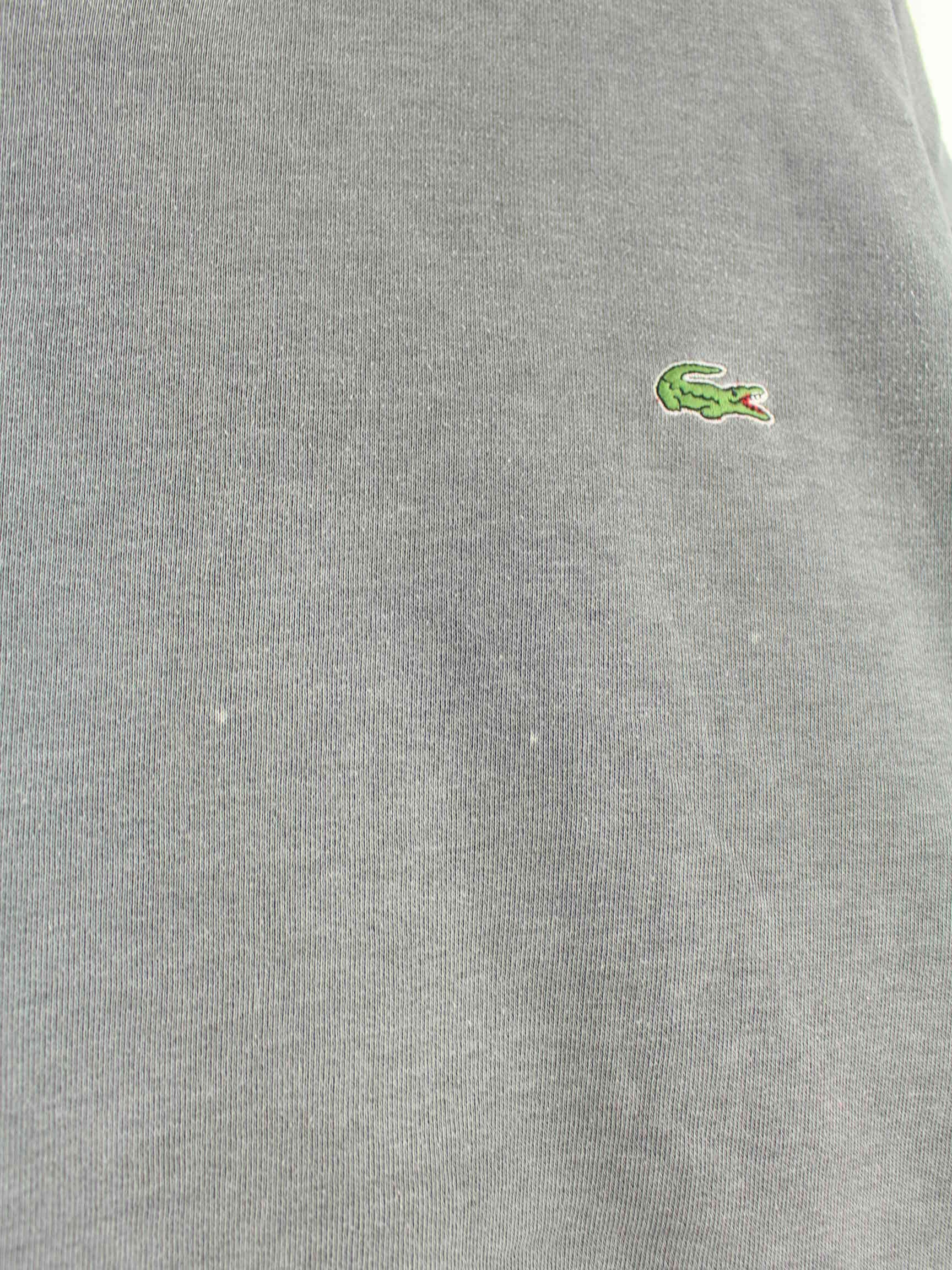 Lacoste 90s Vintage V-Neck Sweater Grau L (detail image 4)