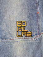 Vintage 90s Gorillaz Embroidered Jeans Blau  (detail image 1)