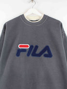 Fila 90s Vintage Embroidered Sweater Grau XL (detail image 1)