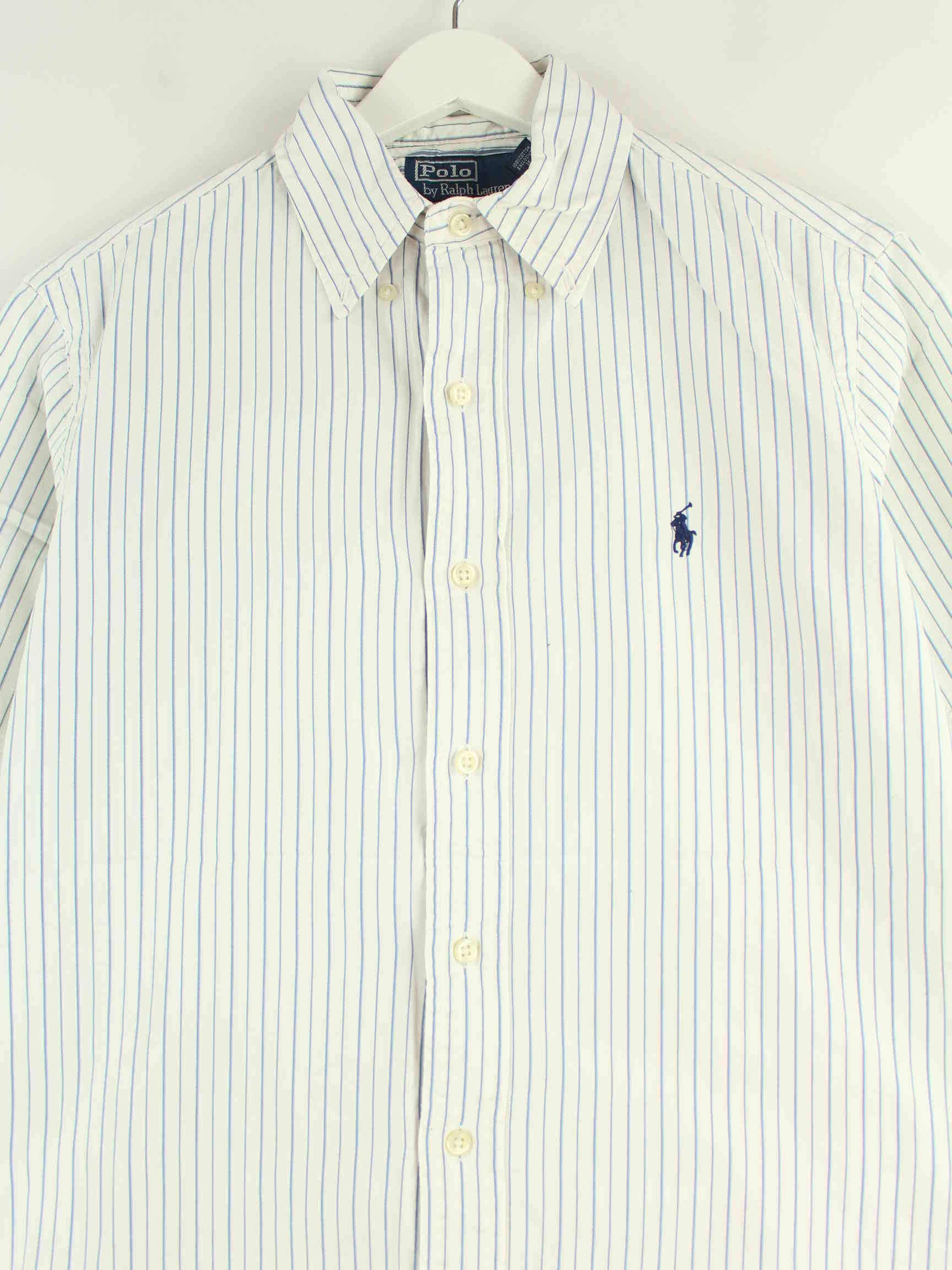 Ralph Lauren Striped Kurzarm Hemd Weiß S (detail image 1)