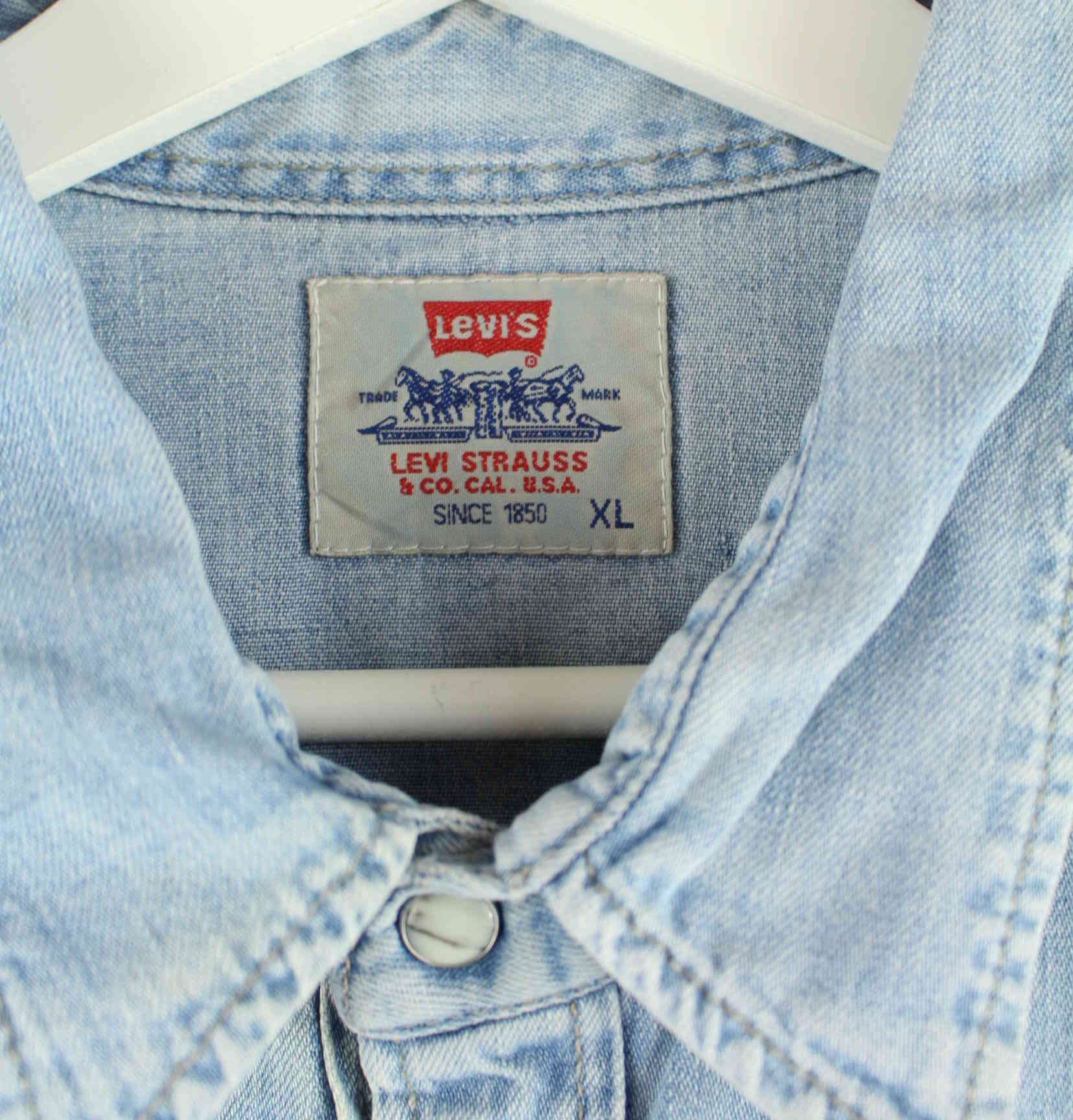 Levi's 1995 Vintage Jeans Hemd Blau XL (detail image 2)