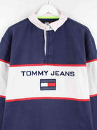 Tommy Hilfiger 00s Embroidered Polo Sweater Blau XL (detail image 1)