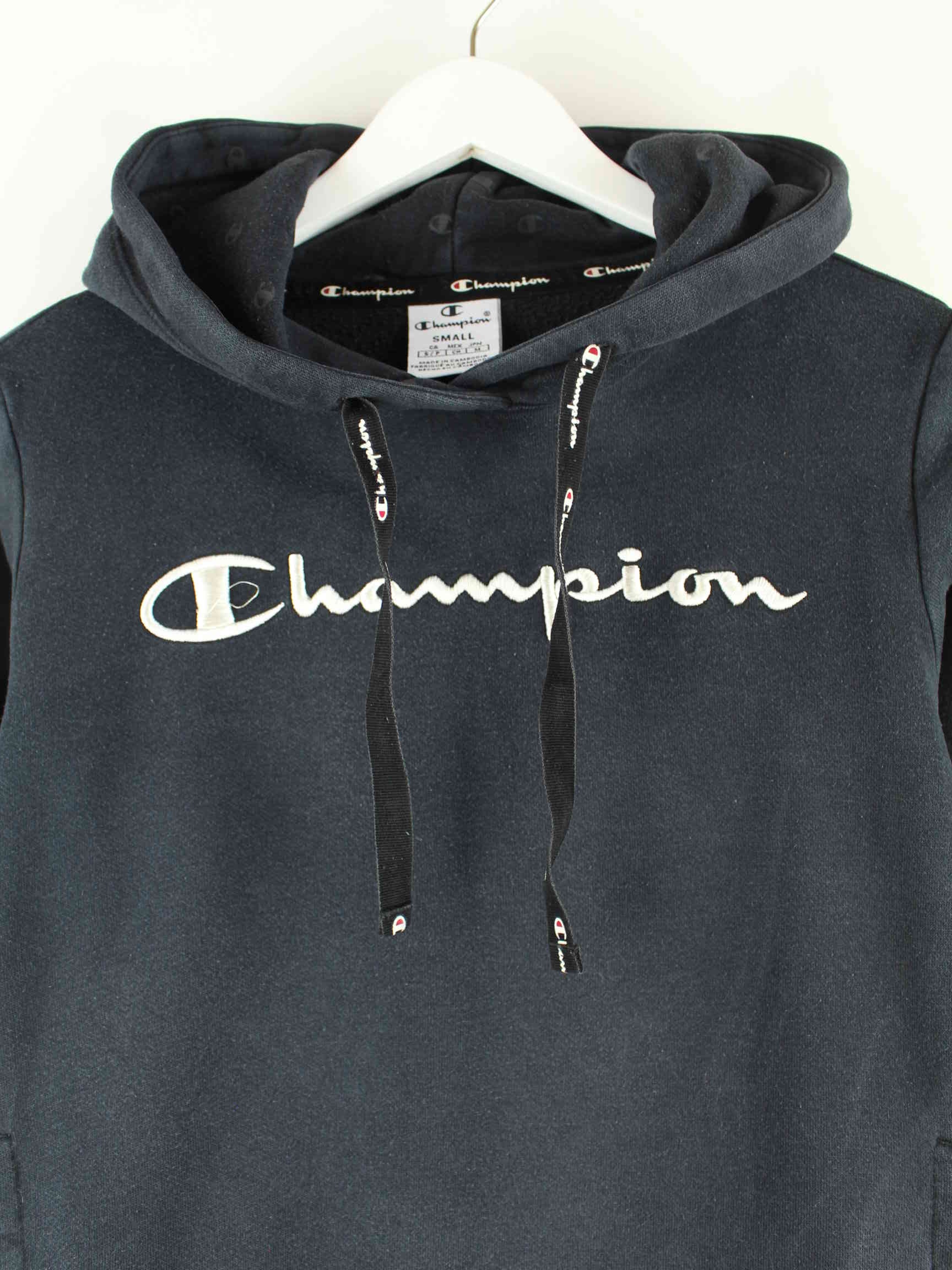 Champion Damen Embroidered Logo Hoodie Schwarz S (detail image 1)