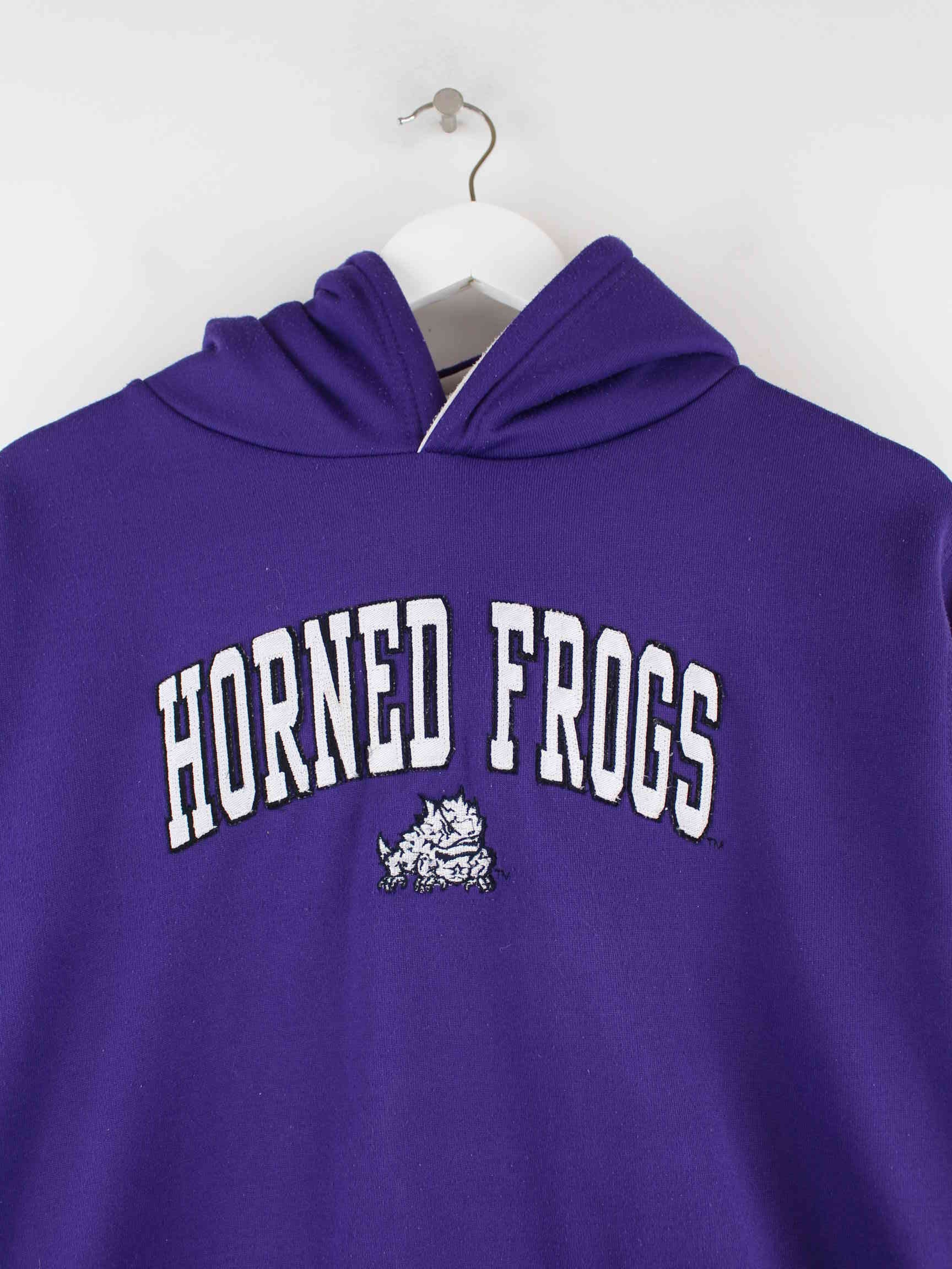 Vintage Horned Frogs Embroidered Hoodie Lila M (detail image 1)