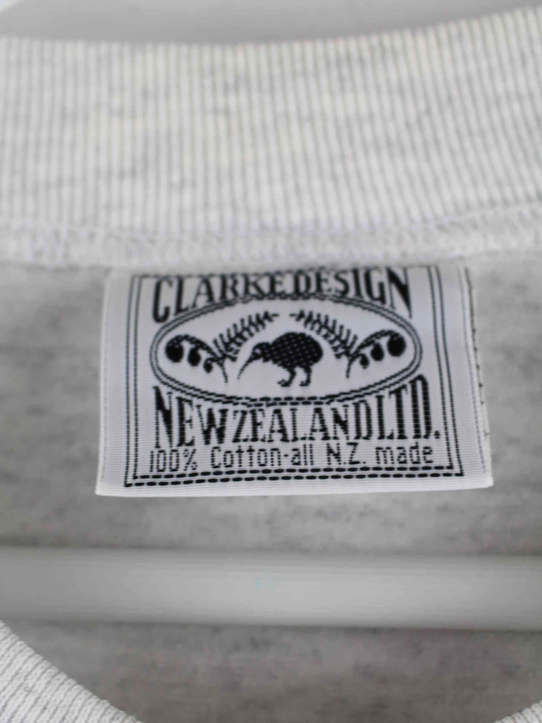 Vintage 1994 New Zealand Print Single Stitched T-Shirt Grau S (detail image 4)