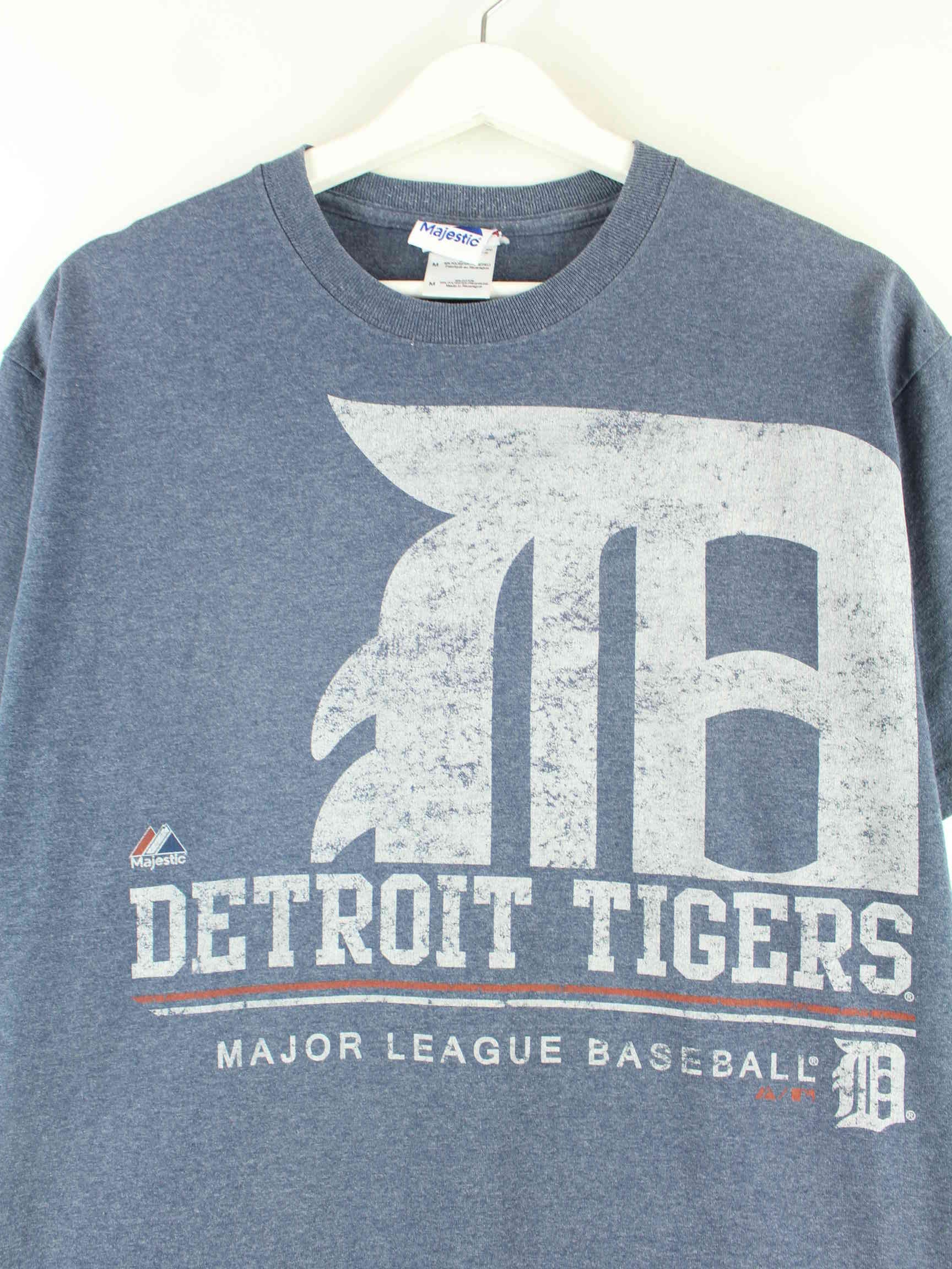Majestic MLB 00s Detroit Tigers T-Shirt Blau M (detail image 1)